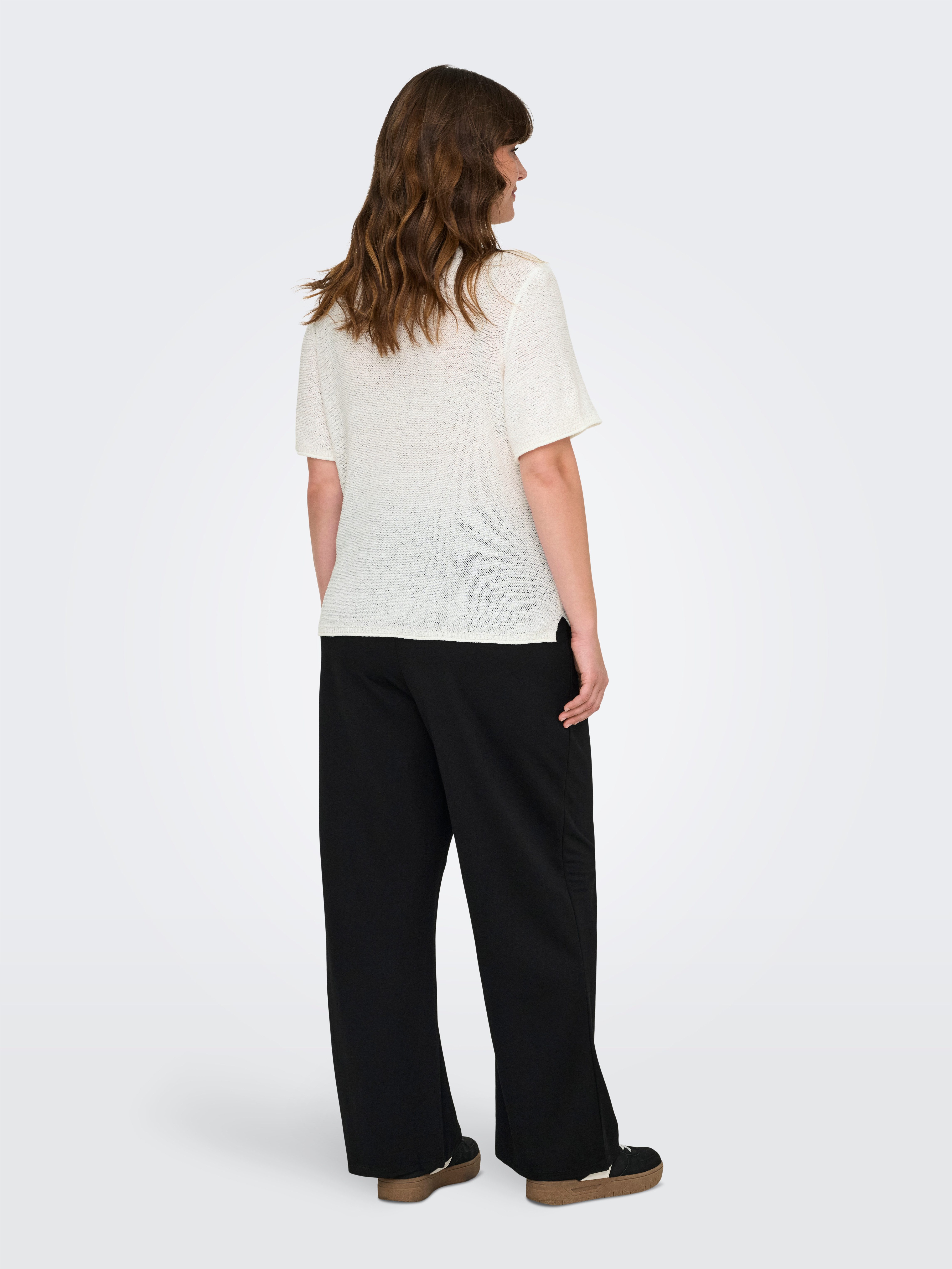 ONLY CARMAKOMA Trui met korte mouwen CARSUNNY S/S PULLOVER KNT NOOS