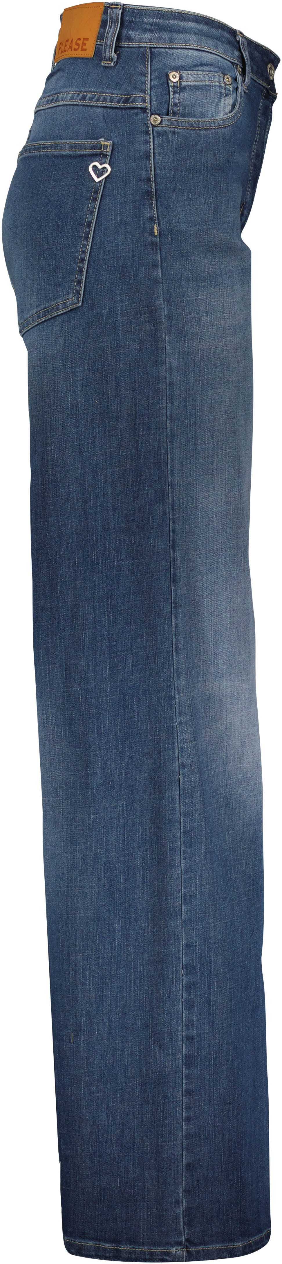 Please Jeans 5-pocket jeans met wijde pijpen