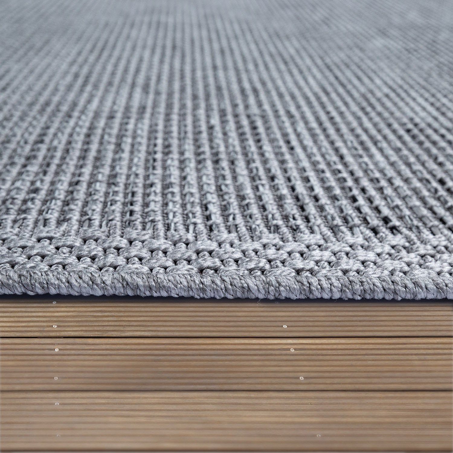 Paco Home Vloerkleed Quebec 135 Platweefsel, mêlee, geschikt voor binnen en buiten, woonkamer