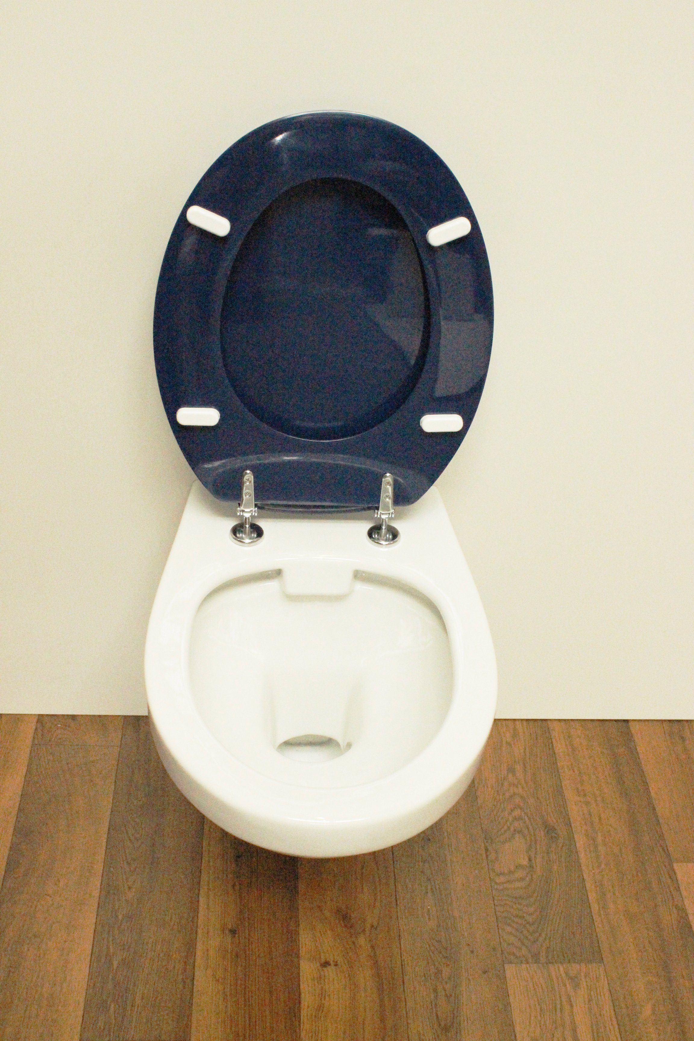 ADOB Toiletzitting Capri met messing verchroomde scharnieren
