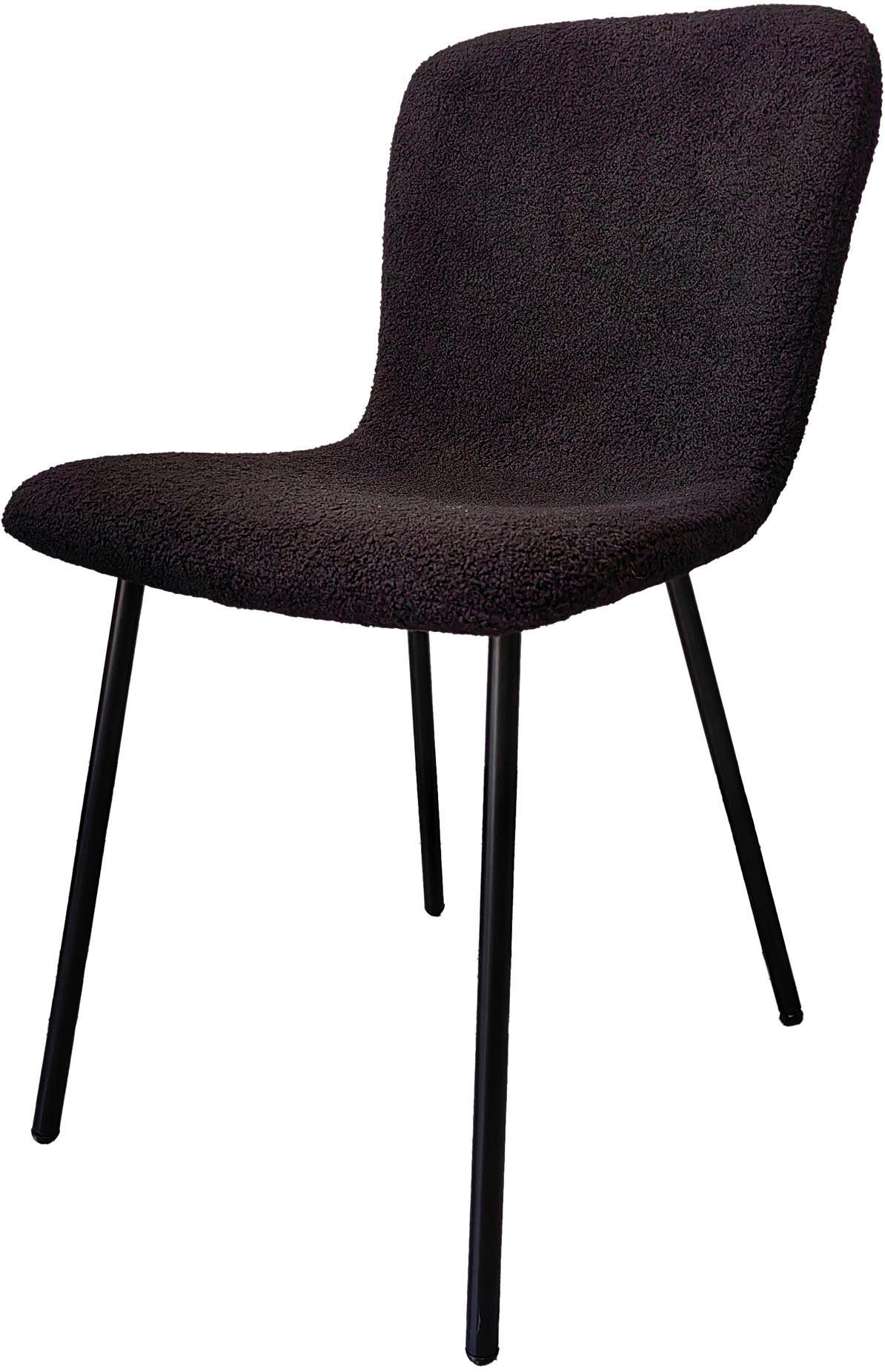 SalesFever Stoel met 4 poten ergonomisch gevormde zitting en rugleuning (set, 4 stuks)
