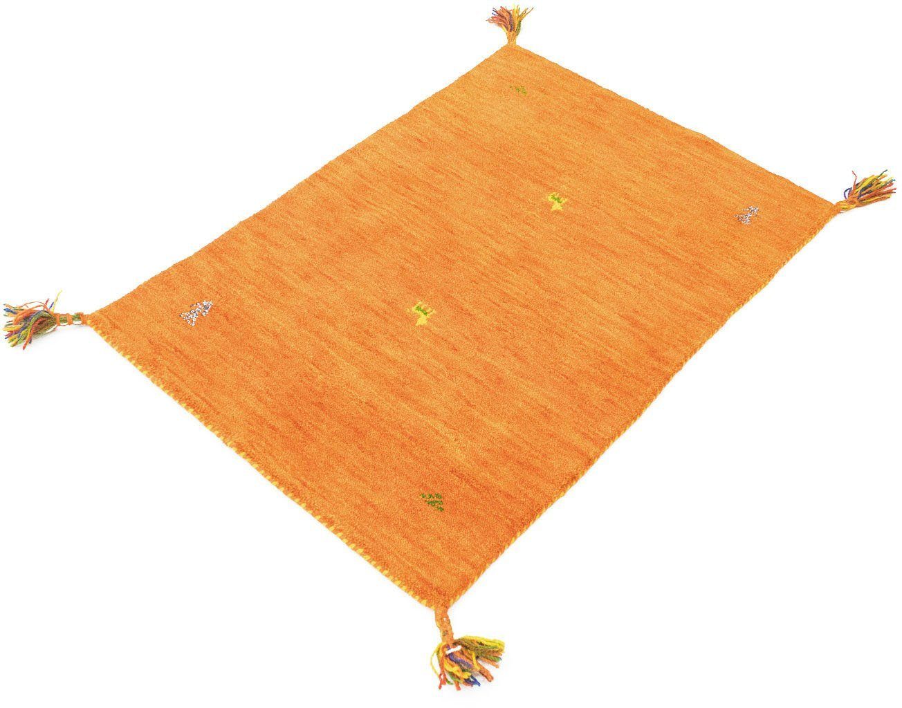 morgenland Wollen kleed Gabbeh-kleed Agra wollen vloerkleden oranje