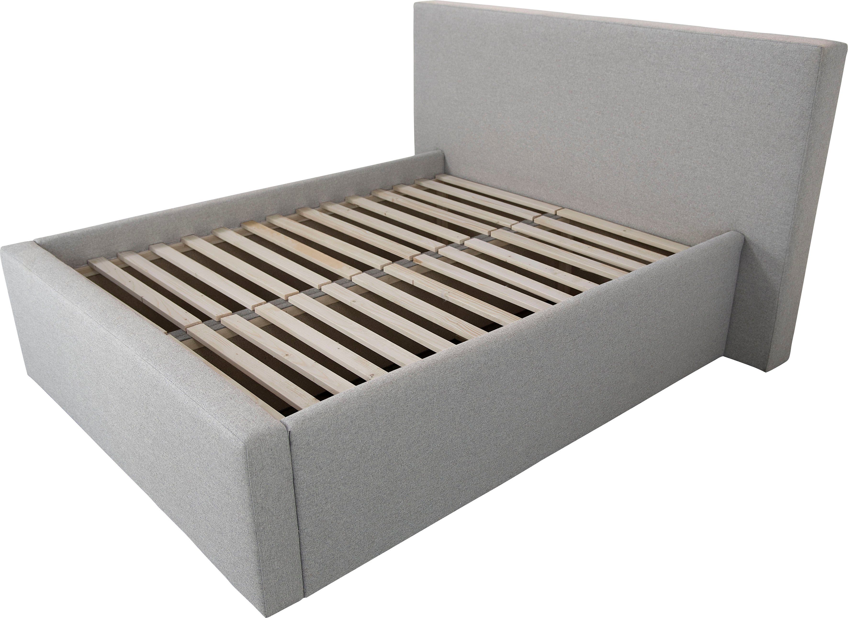 INOSIGN Gestoffeerd bed DALINA rechtlijnig hoofdbord, in 5 breedten, ook in 220 cm lengte