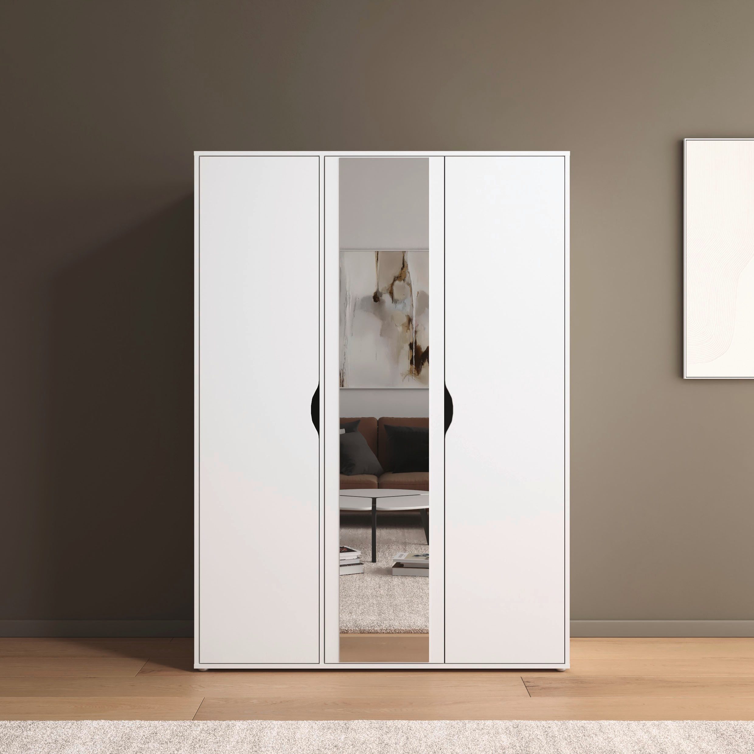 rauch Draaideurkast Kledingkast Kast Garderobe Wasmand NARAI met Spiegel Greefaansluitingen voor een greeploze look TOPSELLER MADE IN GERMANY