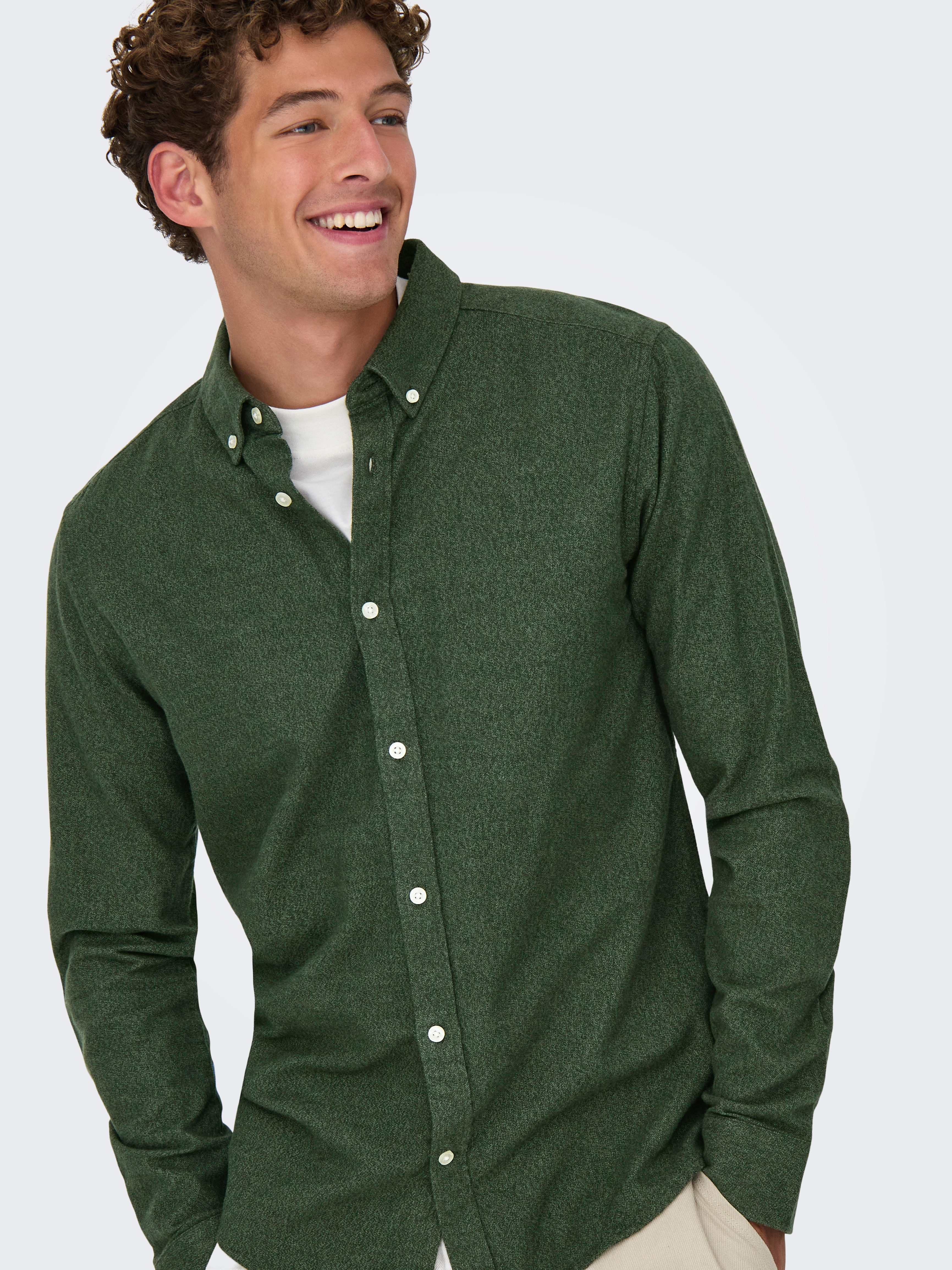 ONLY & SONS Overhemd met lange mouwen ONSNIKOLA LS MELANGE SHIRT OTL