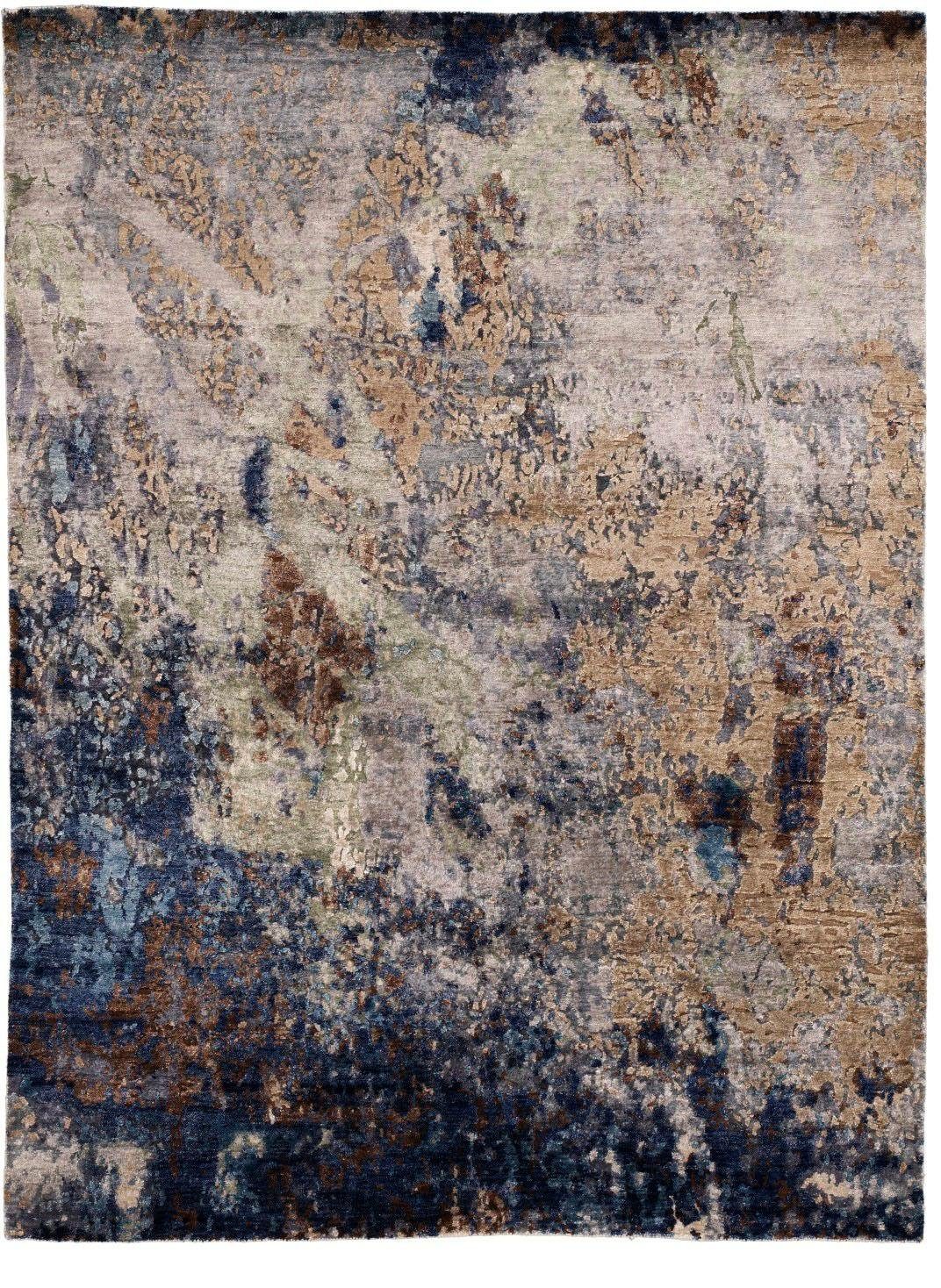 OCI DIE TEPPICHMARKE Vloerkleed Signature Awaro met de hand geknoopt, woonkamer moderne vloerkleden maat 250 cm x 350 cm x 4 mm bruin