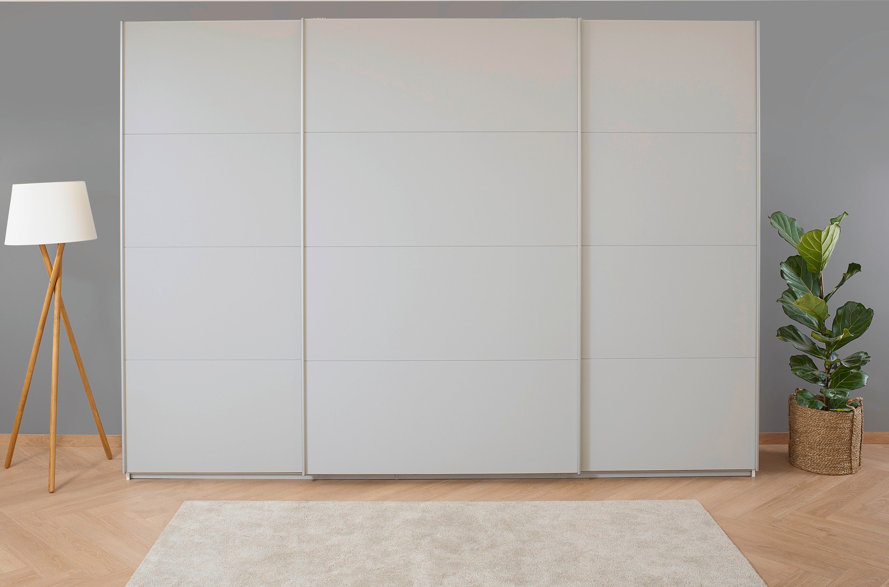 rauch Zweefdeurkast Kledingkast kast garderobe KOLUNA met decor-front inclusief 2 binnenladen en extra legplanken made in germany