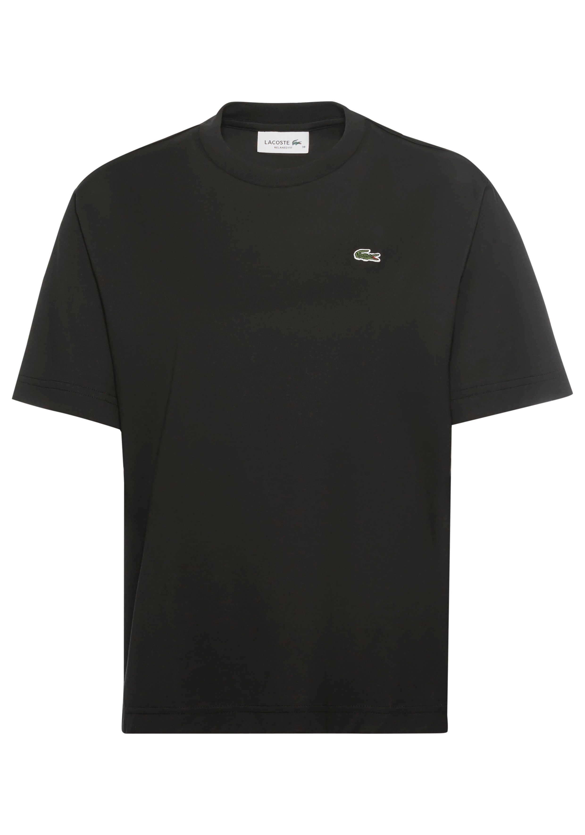 Lacoste Small Logo T-Shirt Black- Dames Black
