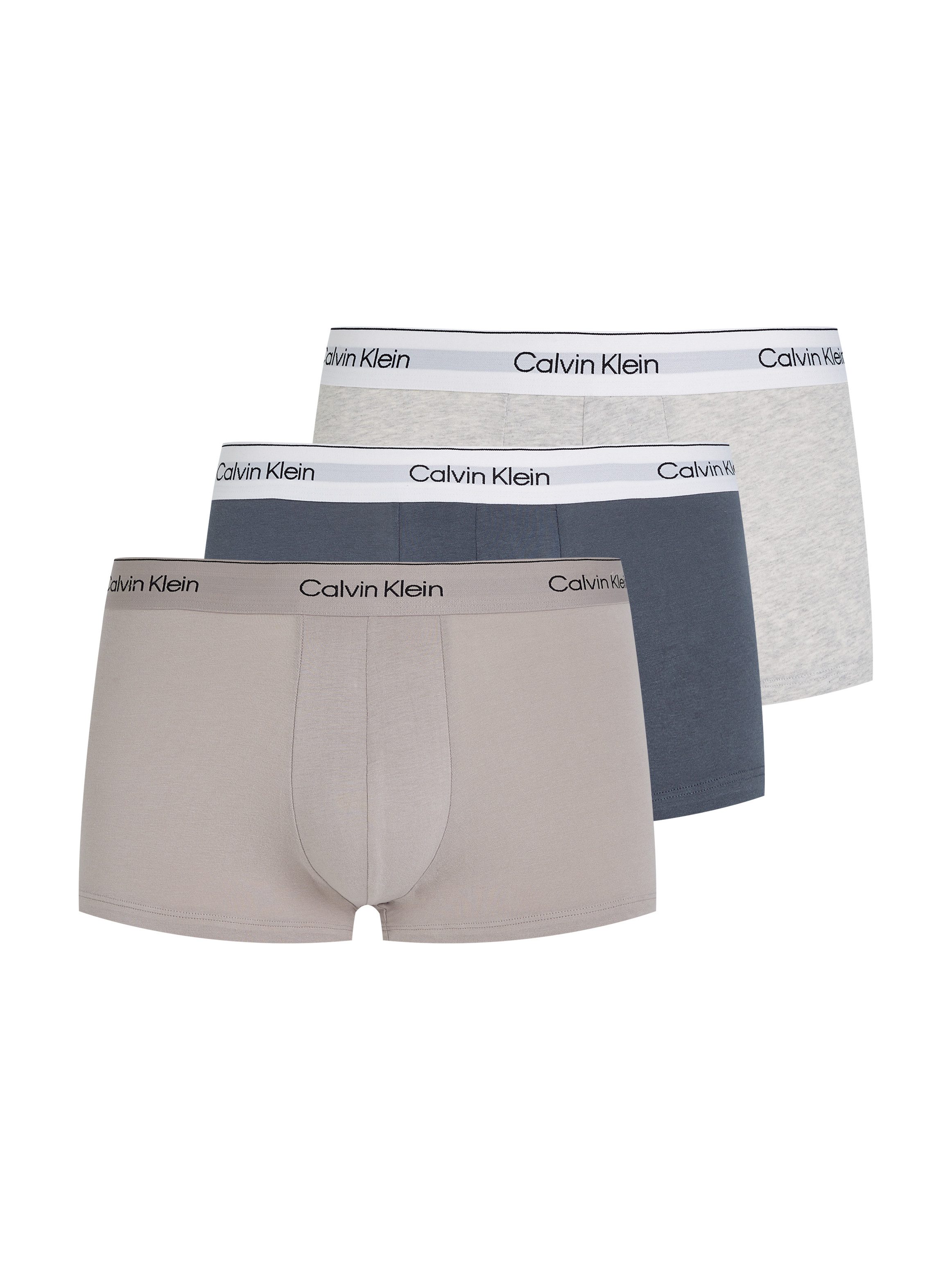 Calvin Klein Trunk LOW RISE TRUNK 3PK met logo-elastische tailleband (3 stuks) (Set van 3)