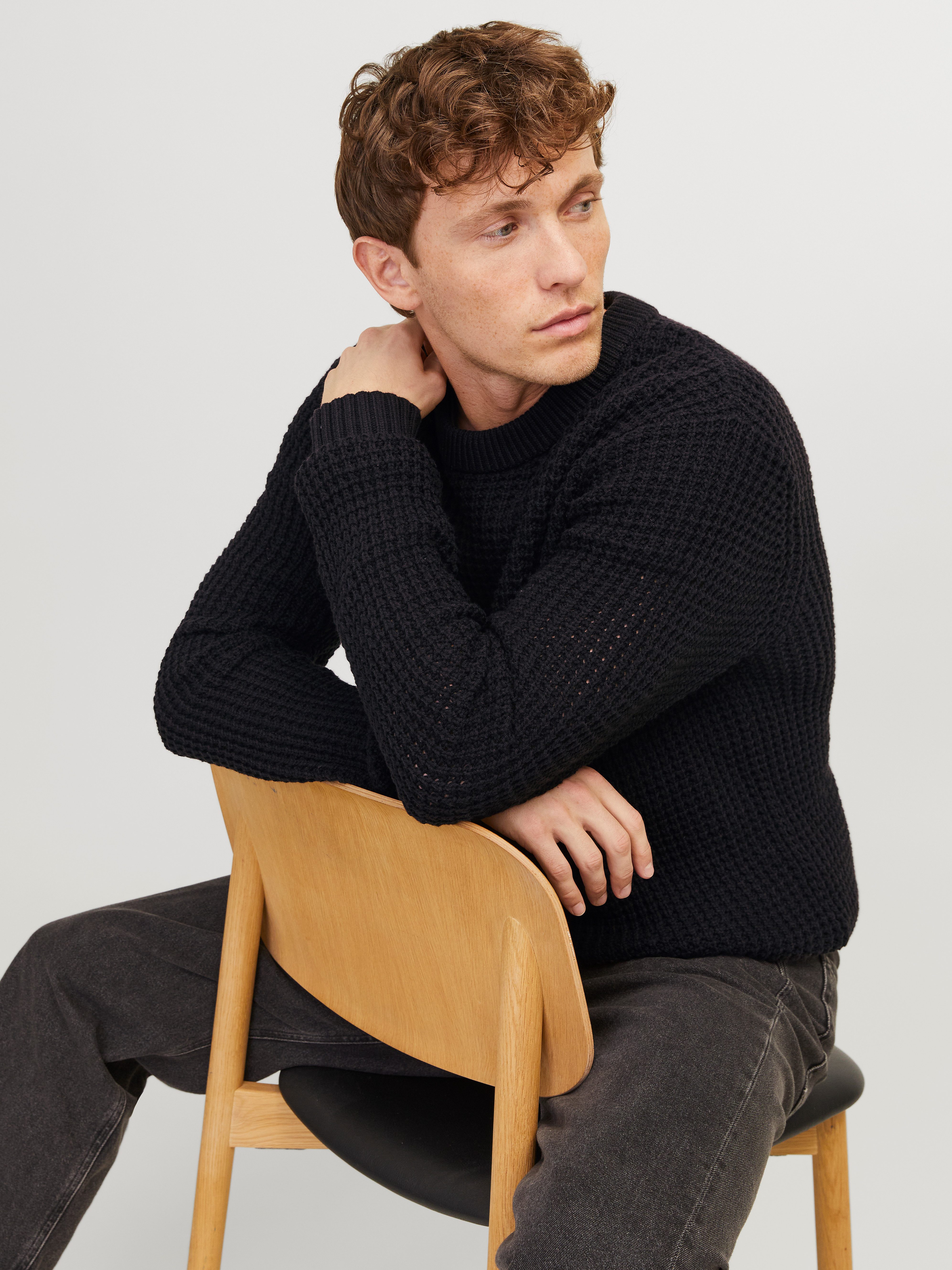 Jack & Jones Trui met ronde hals JCOZION KNIT CREW NECK BF