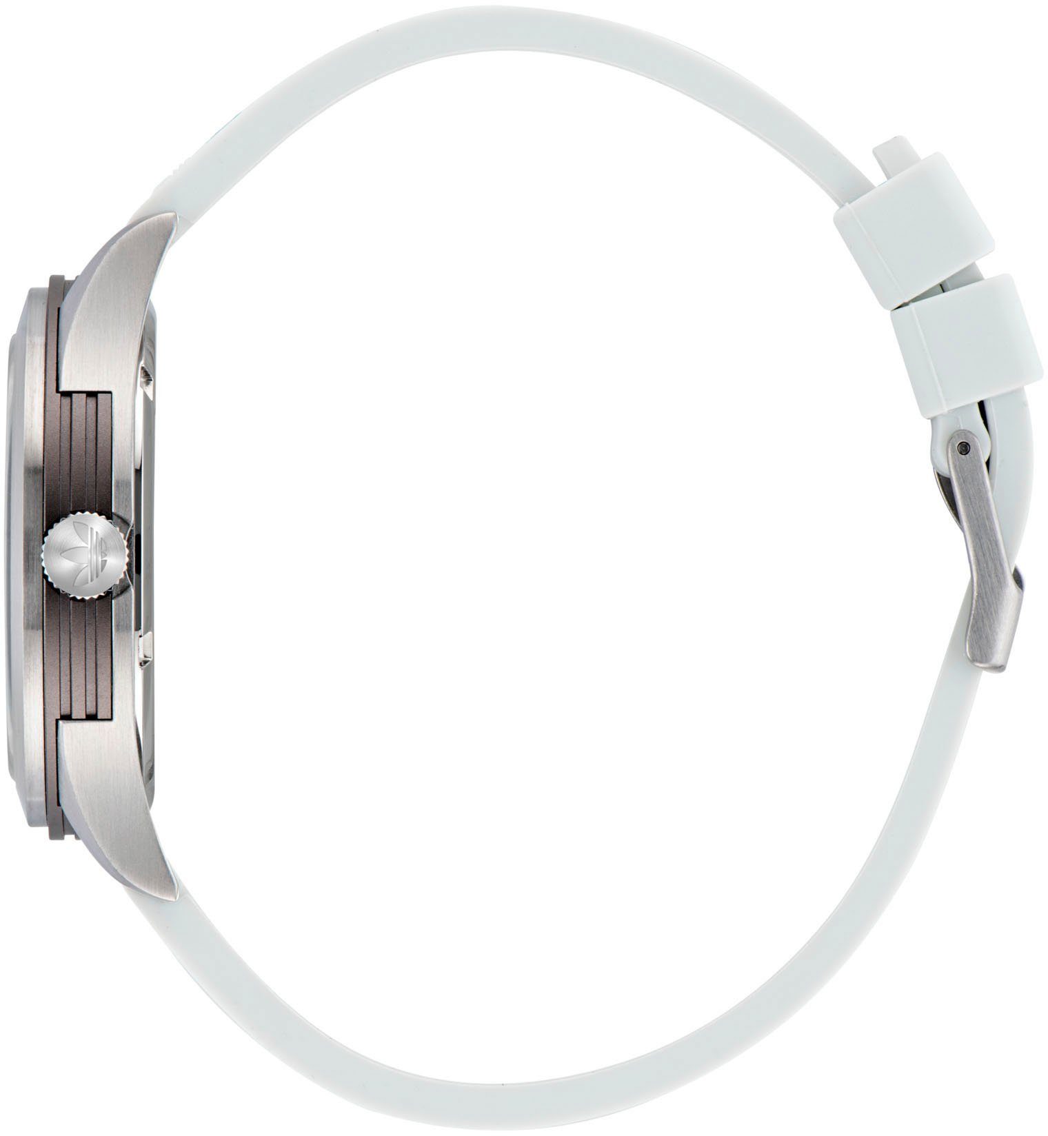 adidas Originals Kwartshorloge CODE THREE Polshorloge, dames, herenhorloge, siliconen band