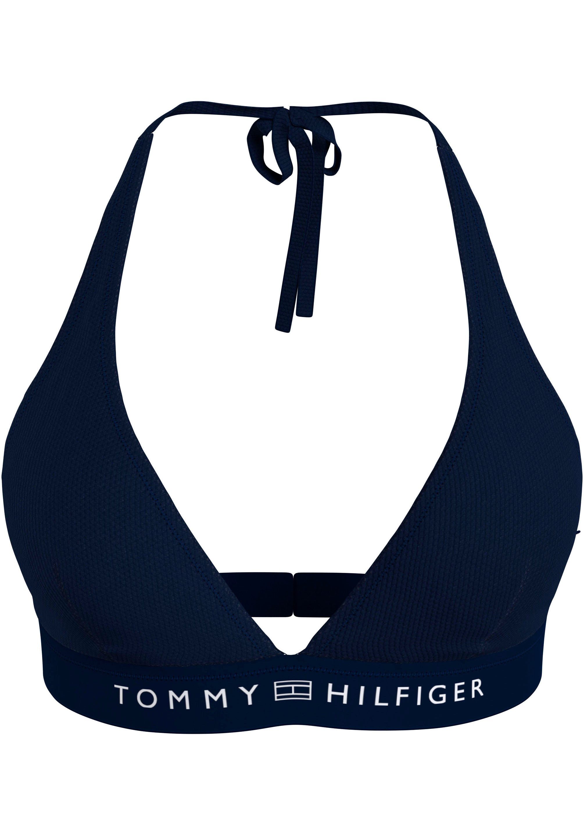 Tommy Hilfiger Swimwear Triangel-bikinitop TRIANGLE FIXED RP met een logo-opschrift