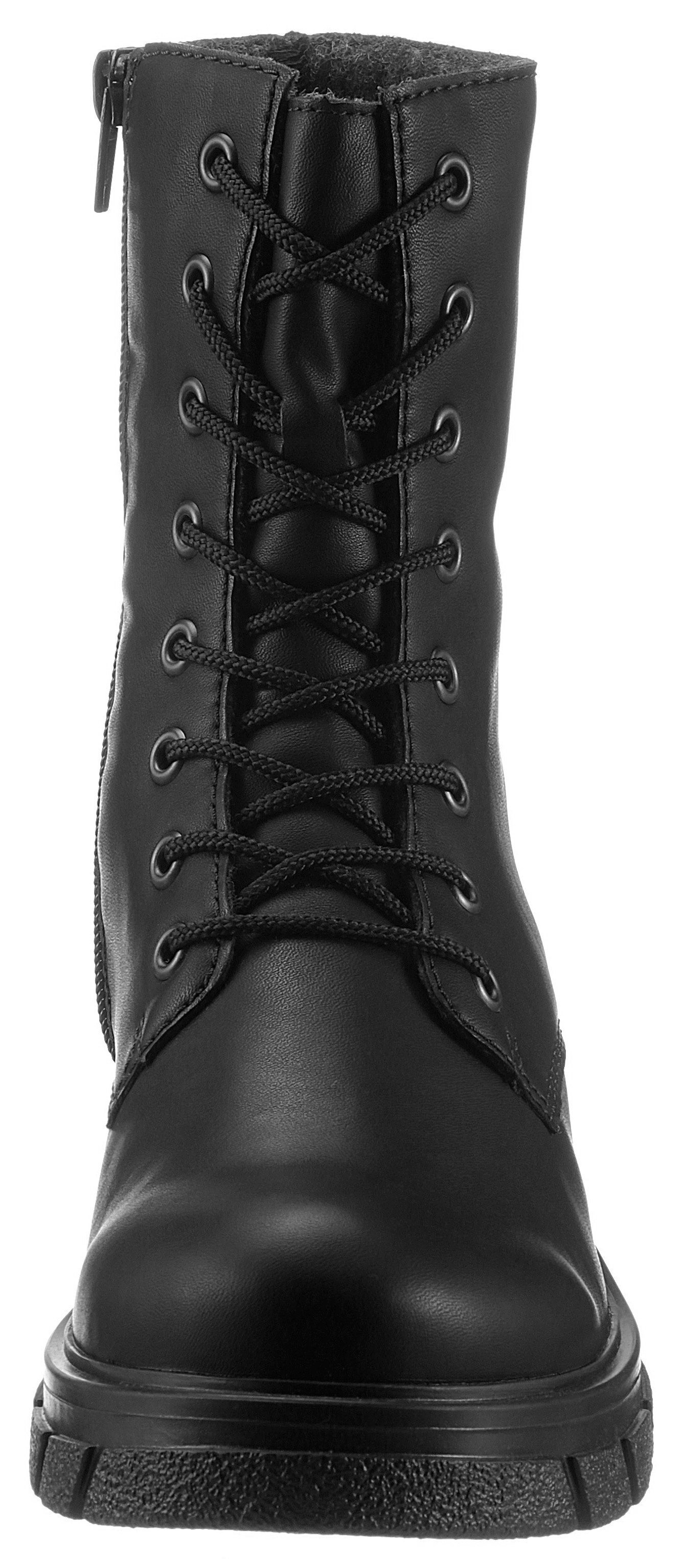 Rieker Hoge veterschoenen met stevige profielzool