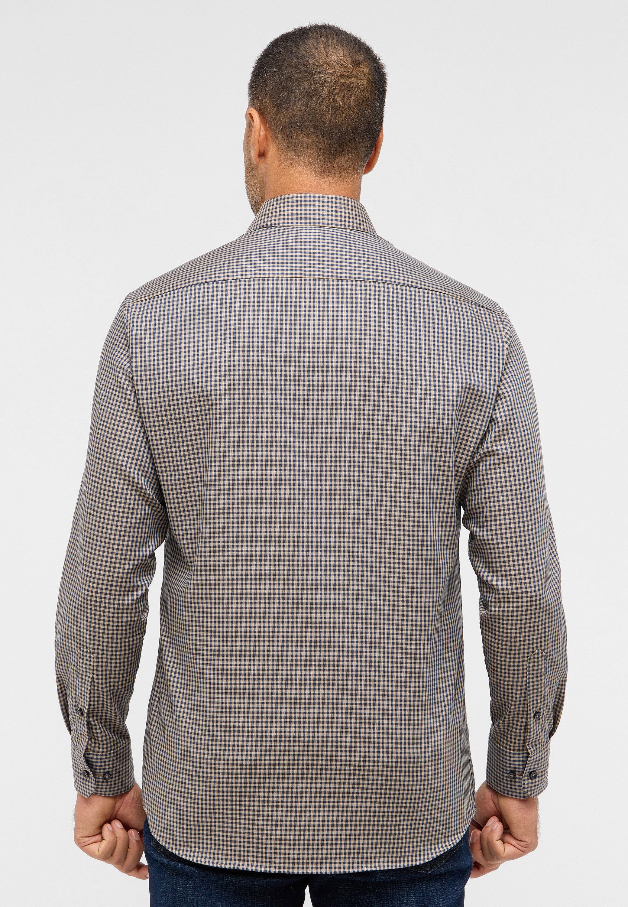 Eterna Overhemd met lange mouwen MODERN FIT NON IRON (strijkvrij)