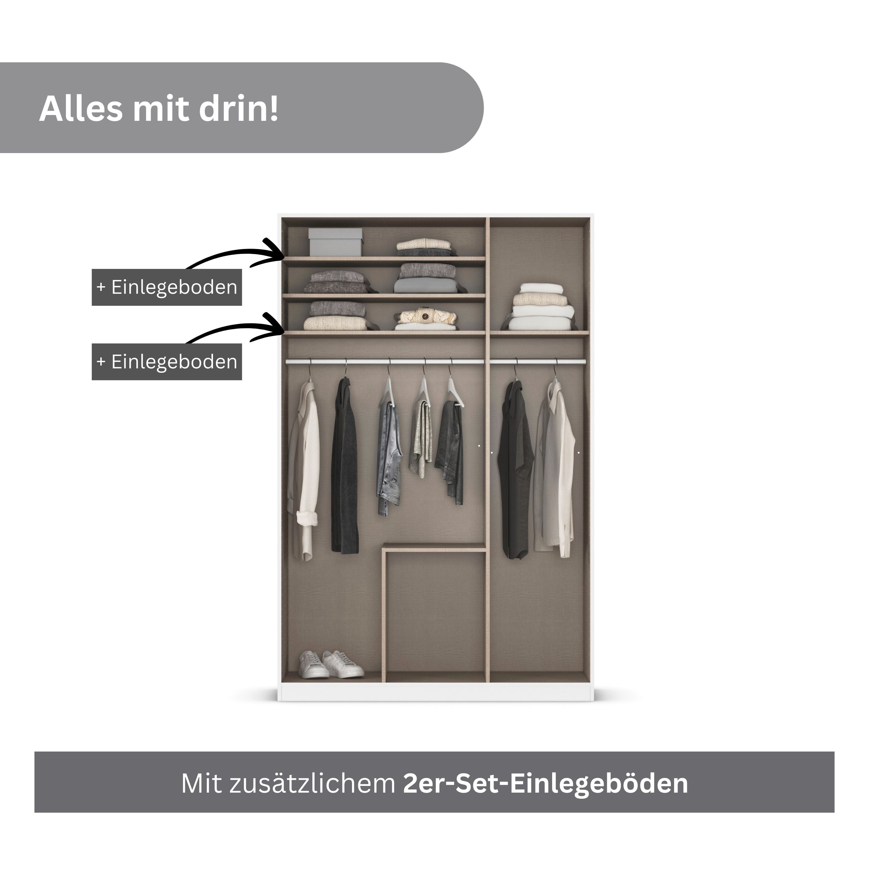 rauch Draaideurkast Kledingkasten kast garderobe AGORDO met glazen front