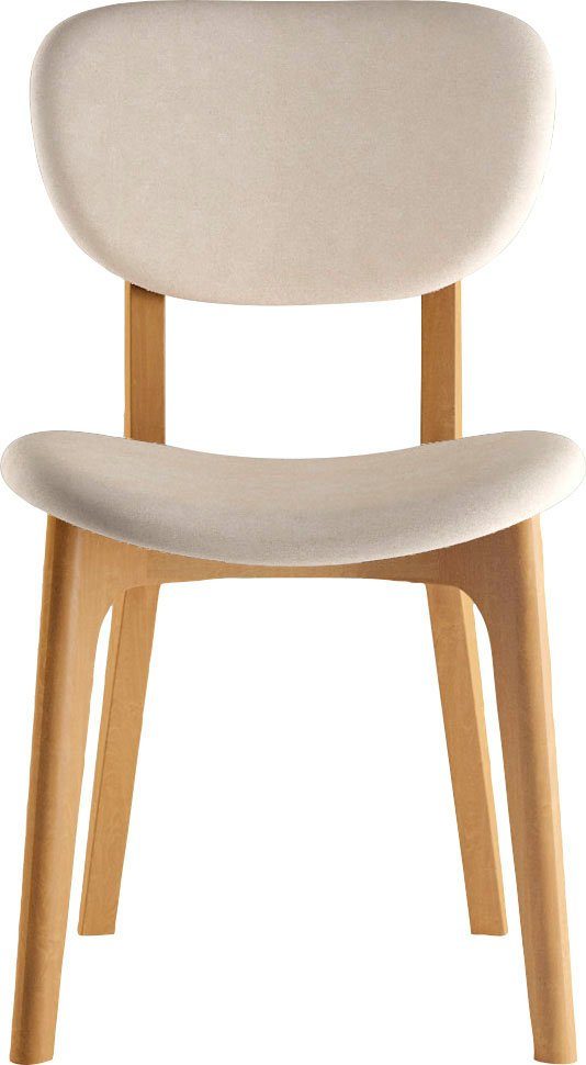 INOSIGN Stoel COZY Made in Italy Frame in beuken, kersen- of notenhout, massief hout, designstoel (set, 2 stuks)