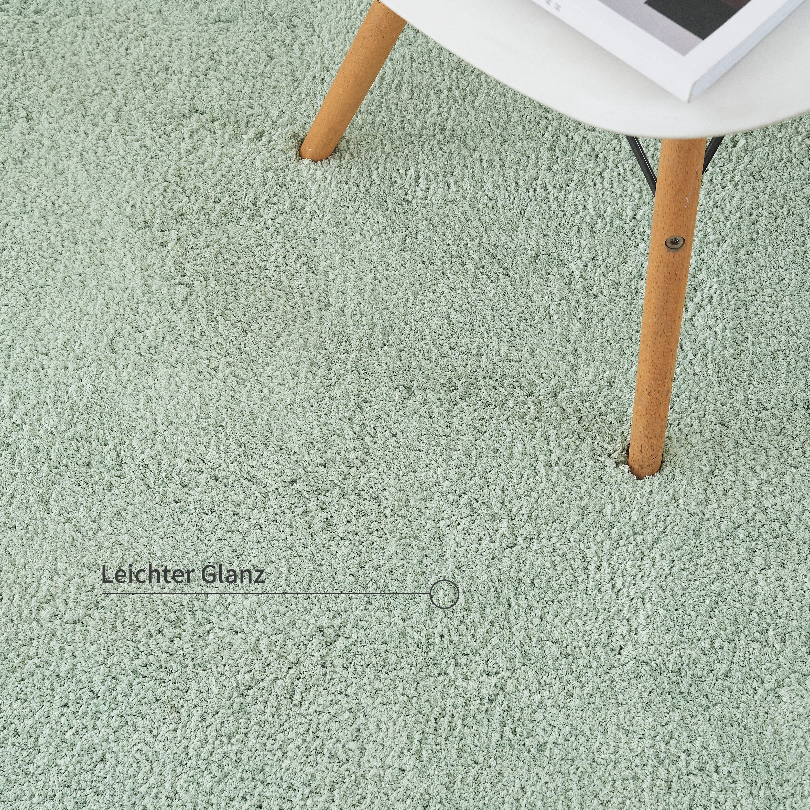my home Hoogpolig vloerkleed Microvezeltapijt Magong, bijzonder zacht, zeer fijne pool unikleur, zachte vloerkleden, woonkamer, slaapkamer, kinderkamer