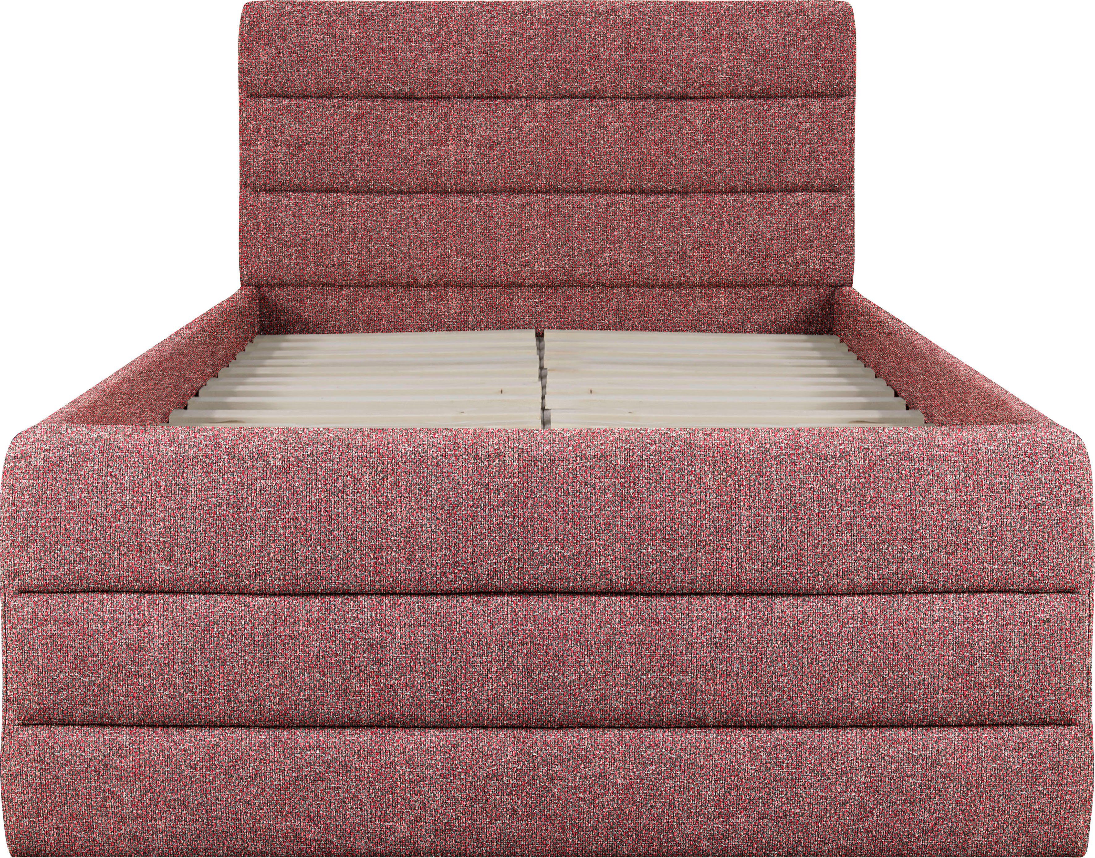 OTTO products Gestoffeerd bed Merrit Dwarsnaad in het hoofd- en voetbord, in 5 breedten, ook in 220 cm lang