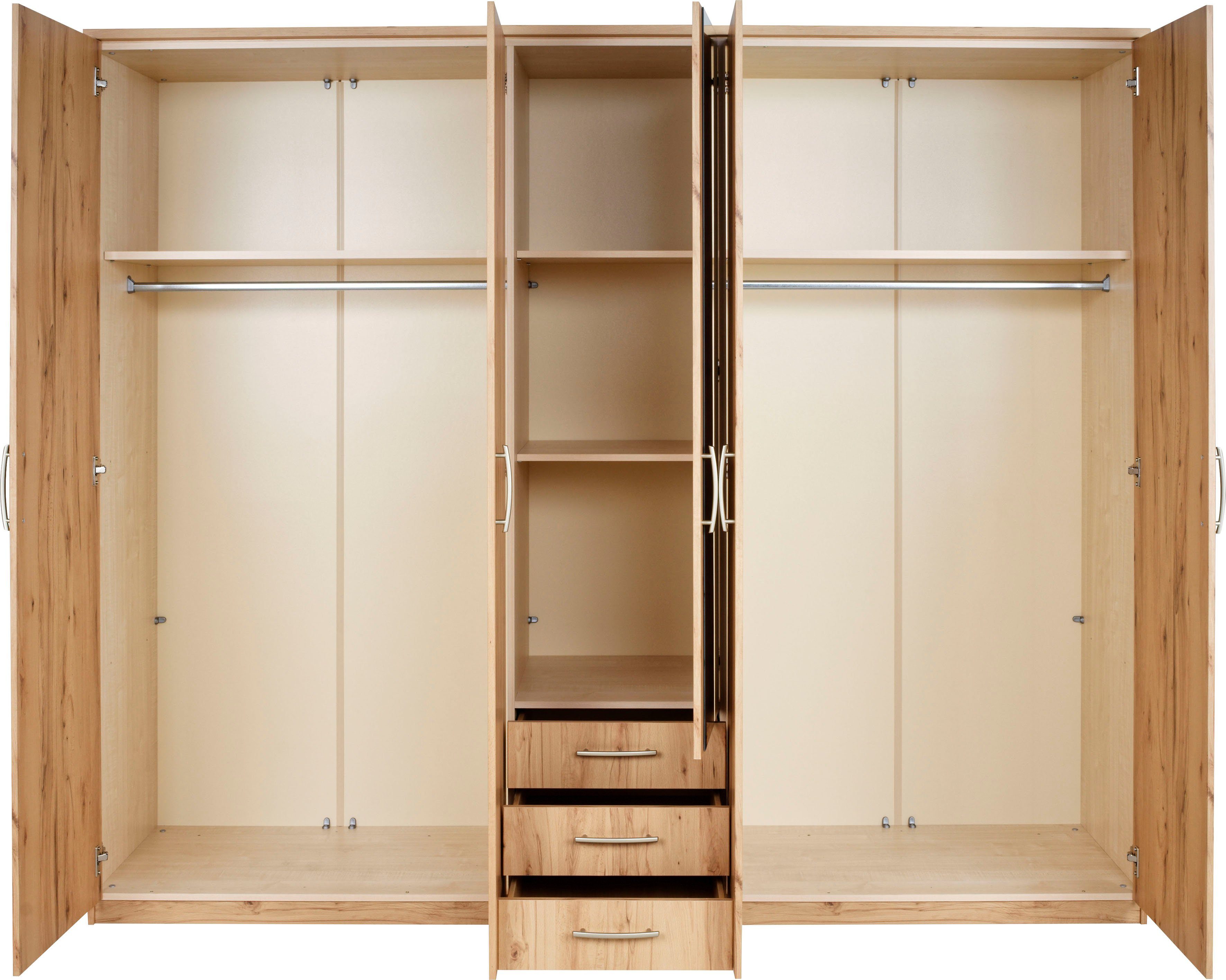 priess Kledingkast Husum met decoratieve krans, optioneel met lades