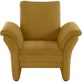 domo collection fauteuil bovino inclusief armleuningfunctie geel