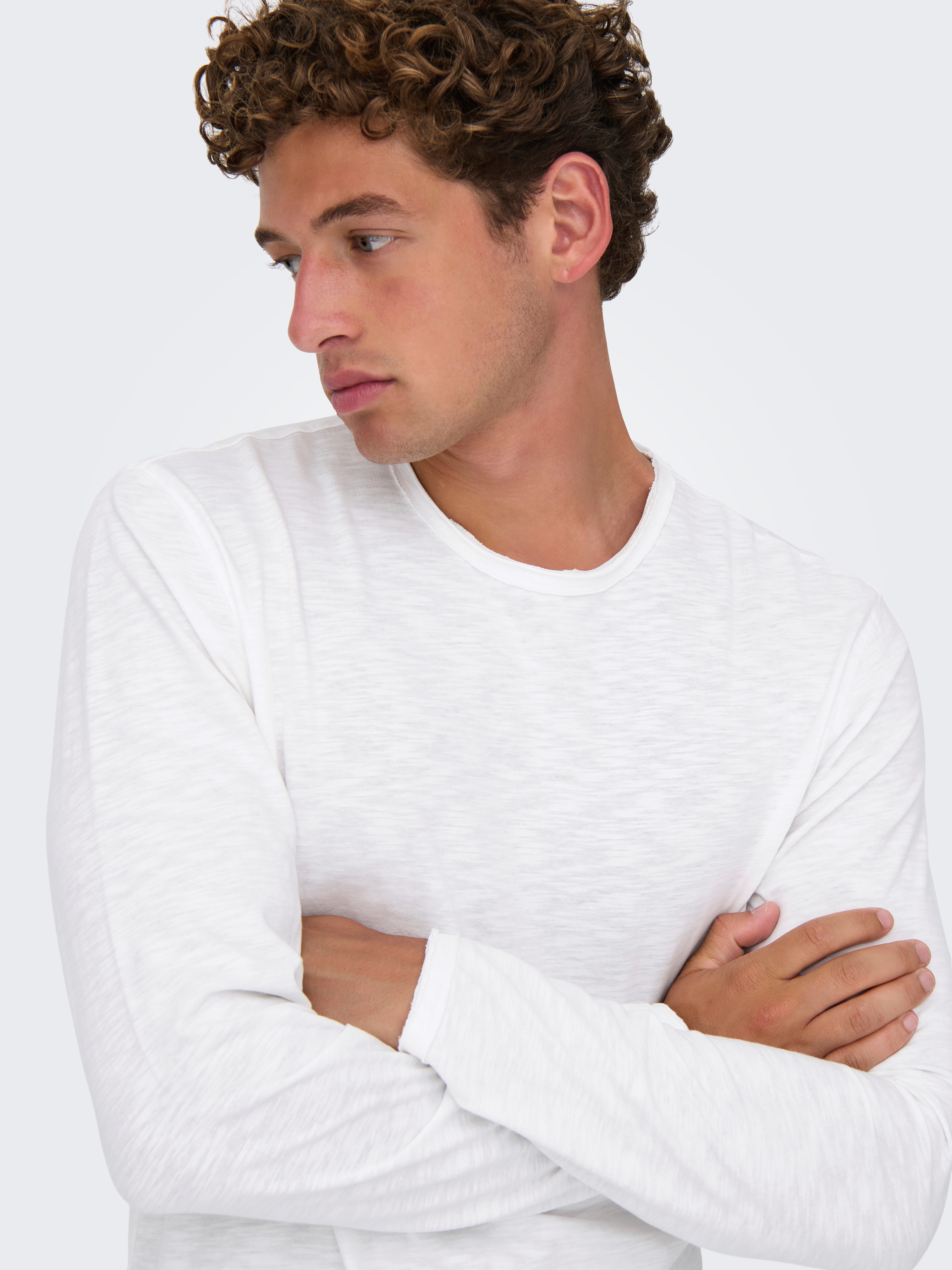ONLY & SONS Shirt met lange mouwen ONSBENNE LONGY LS TEE VD