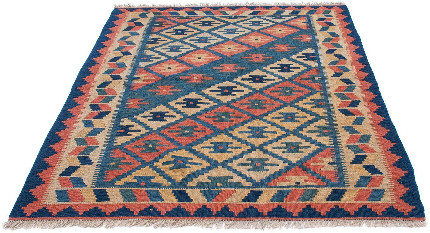 morgenland Wollen kleed Kelim Fars geheel gedessineerd 193 x 124 cm Omkeerbaar tapijt