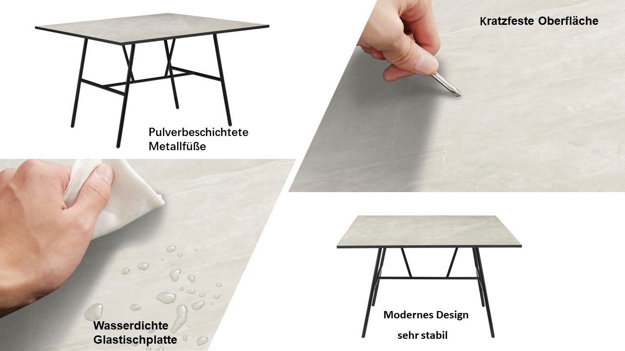 Home affaire Eettafel Anwar met melamineharscoating, in verschillende maten