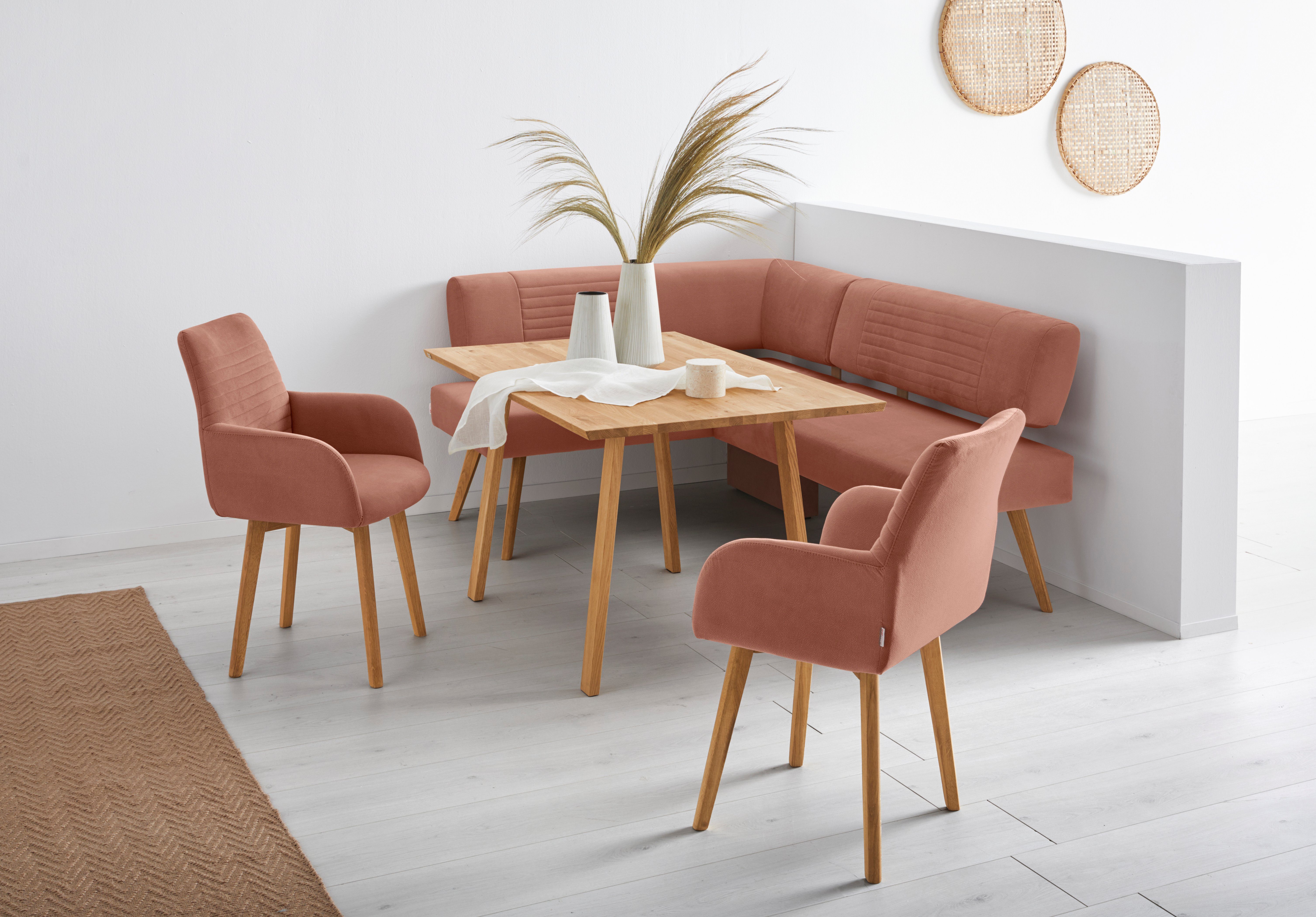 OTTO products Hoekbank Alessja Breedte lange zijde 192 of 212 cm, frame van massief eiken
