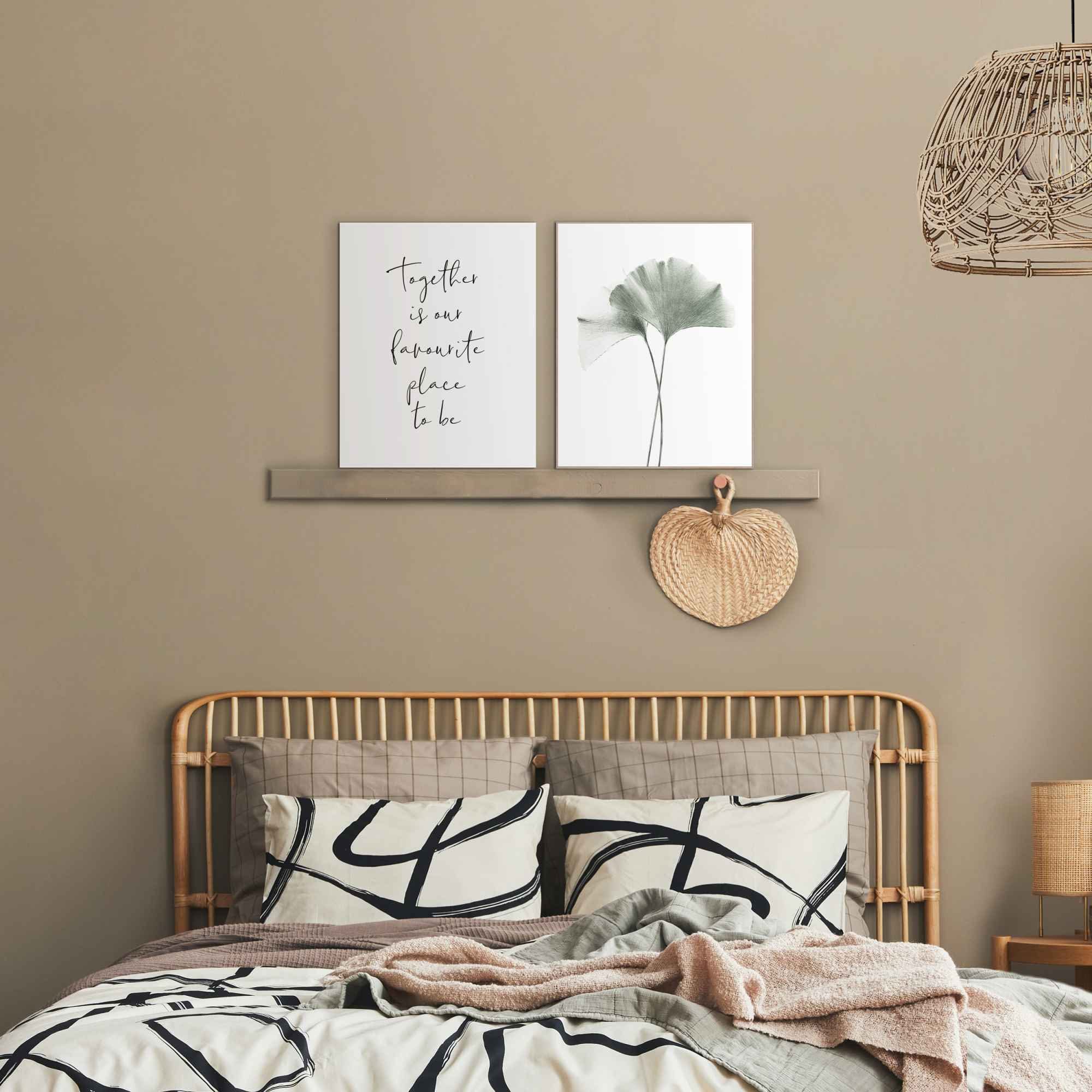 Reinders! Artprint met lijst Botanisch - Japanse notenkleur - (2-delig)