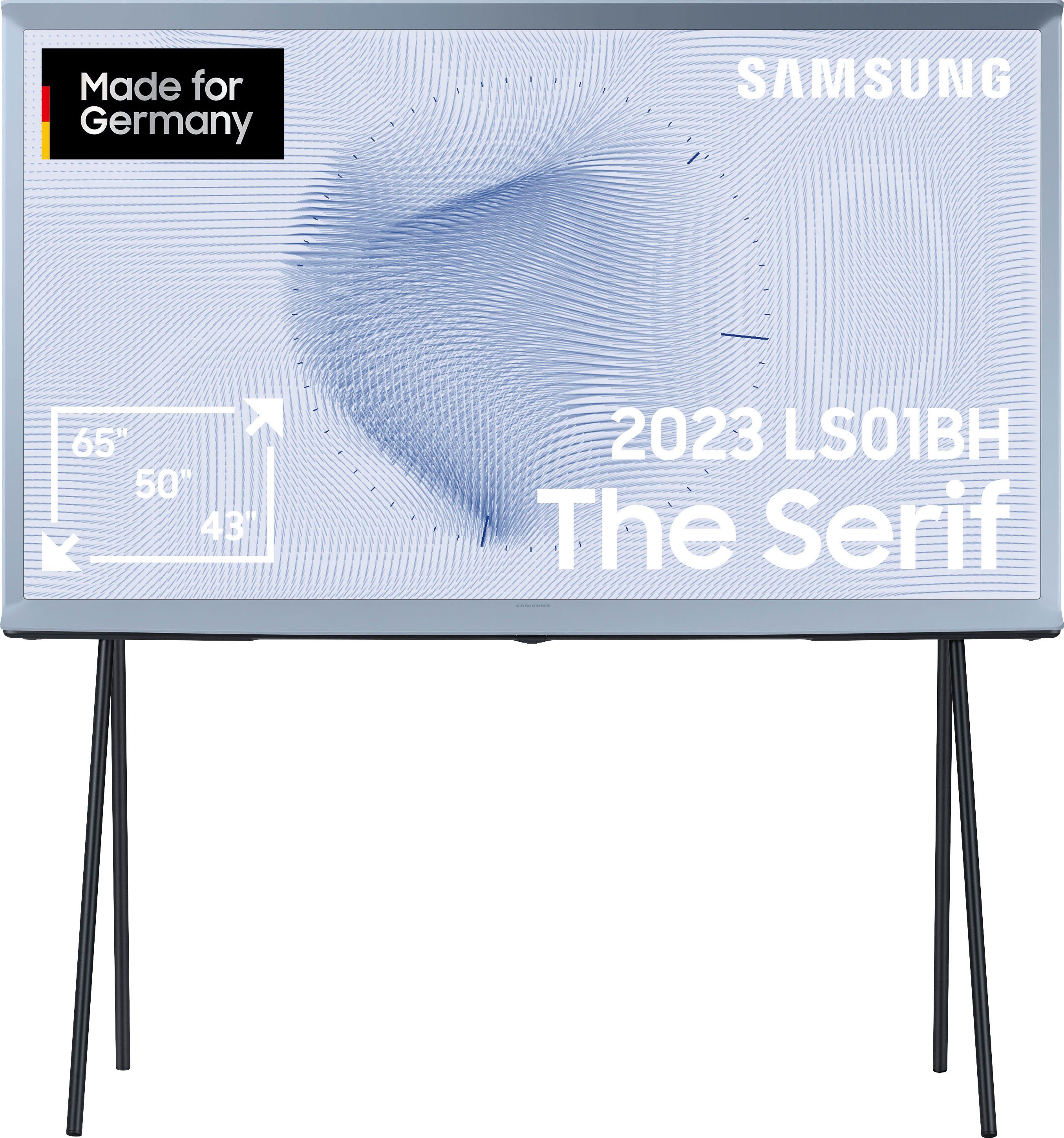 Samsung QLED 4K The Serif LS01BH QLED-TV 139.7 cm 55 inch Energielabel G (A G) DVB-C, DVB-S2, DVB-T2