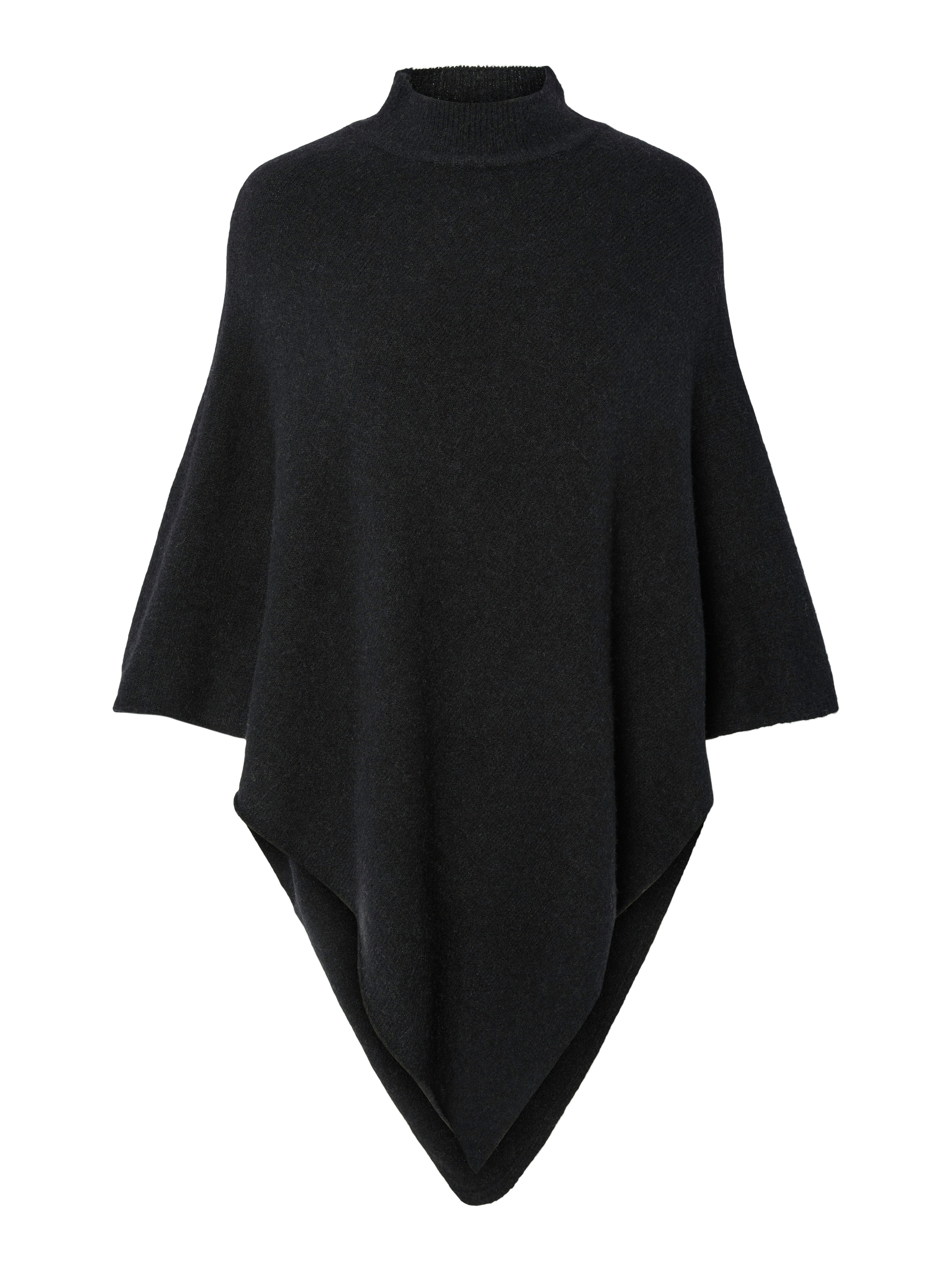 pieces Gebreide poncho PCFORTUNA HIGH NECK PONCHO NOOS BC