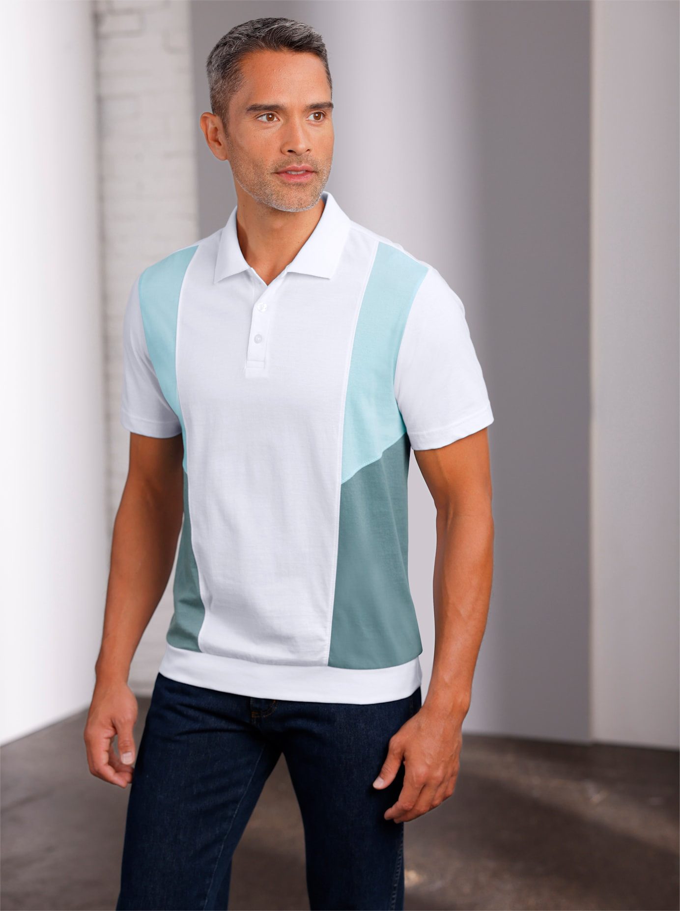 Classic Poloshirt met korte mouwen (1-delig)