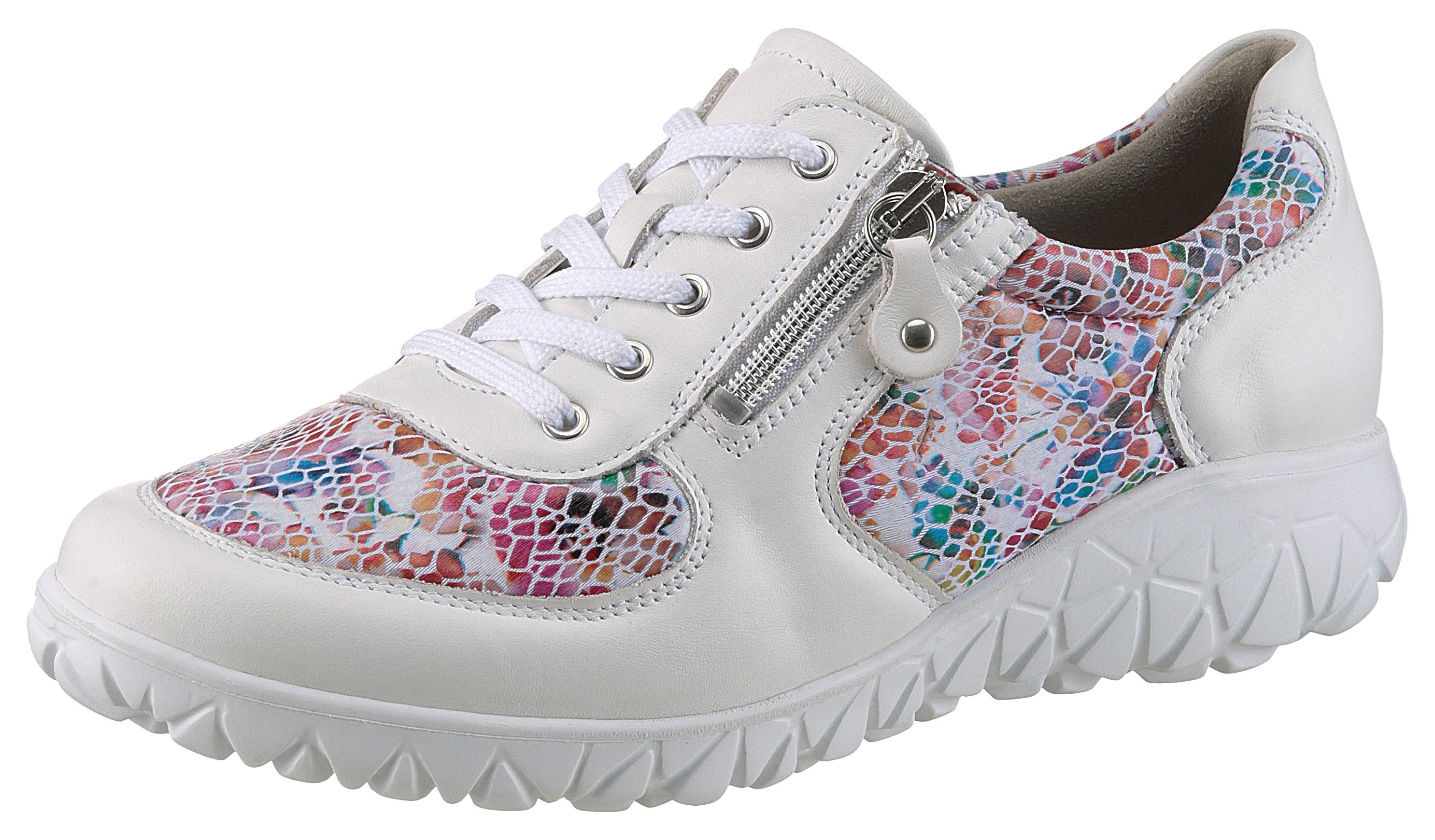 Waldläufer Veterschoenen Havy , sneaker, lage schoen, vrijetijdsschoen in comfortbreedte h (= zeer breed) dames sportieve veterschoenen maat 6 (39)