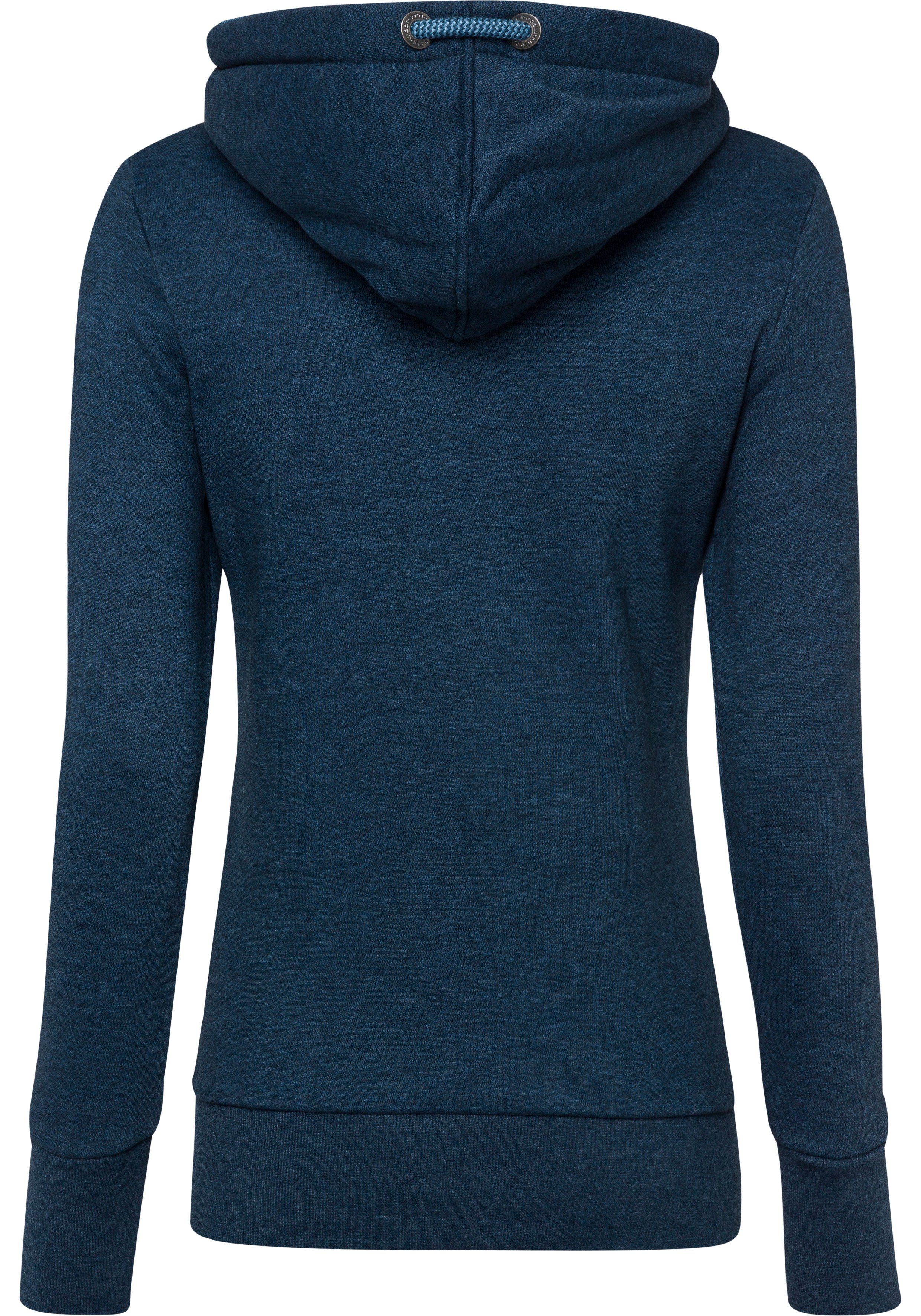 Ragwear Hoodie GRIPYBUTTON Sweater met rustieke koordaccenten