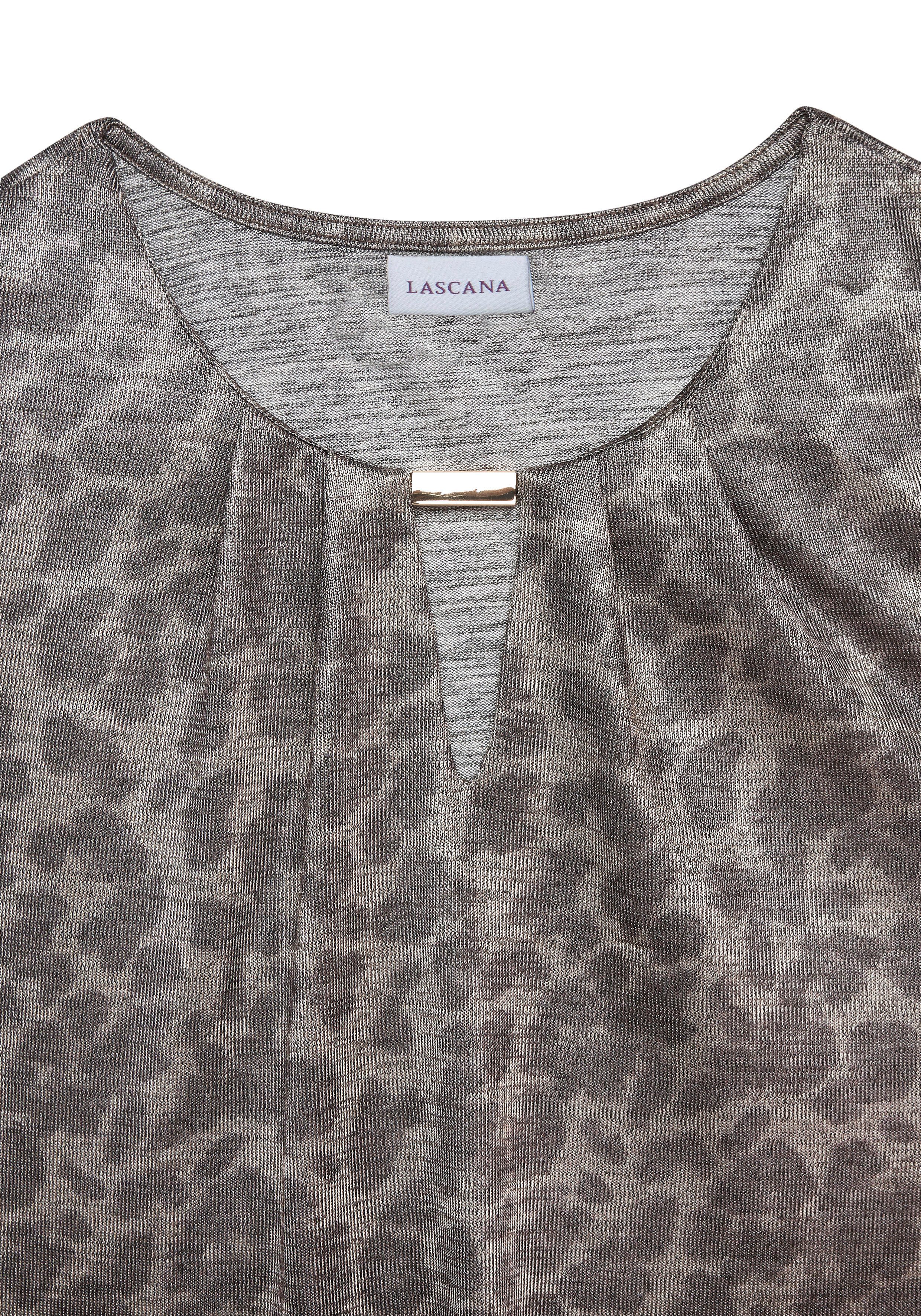 Lascana Shirt met 3/4 mouwen met dierenprint, jersey shirt, modieus