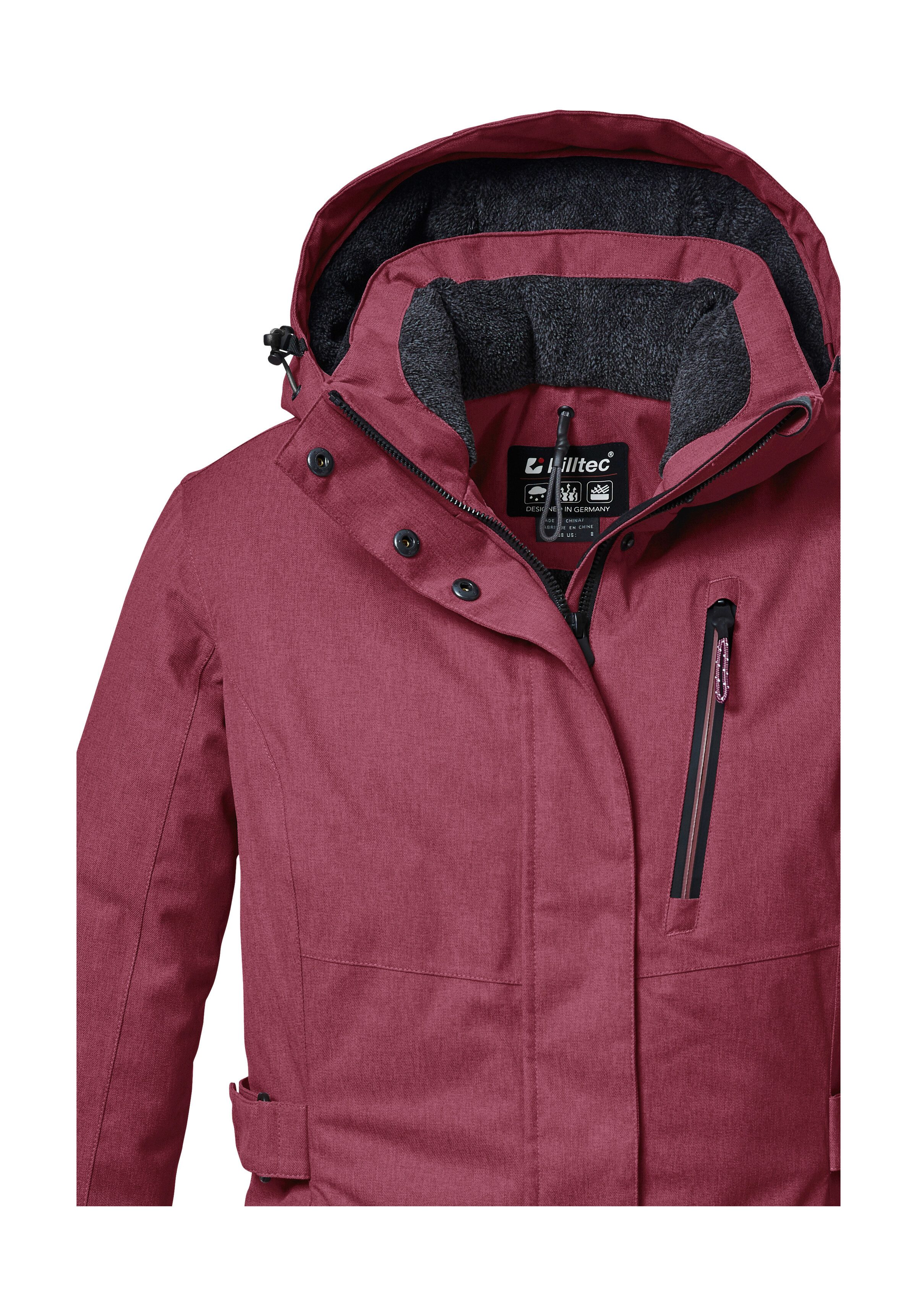 Killtec Parka KOW 303 WMN PRK Waterdichte, ademende damesparka met afneembare capuchon