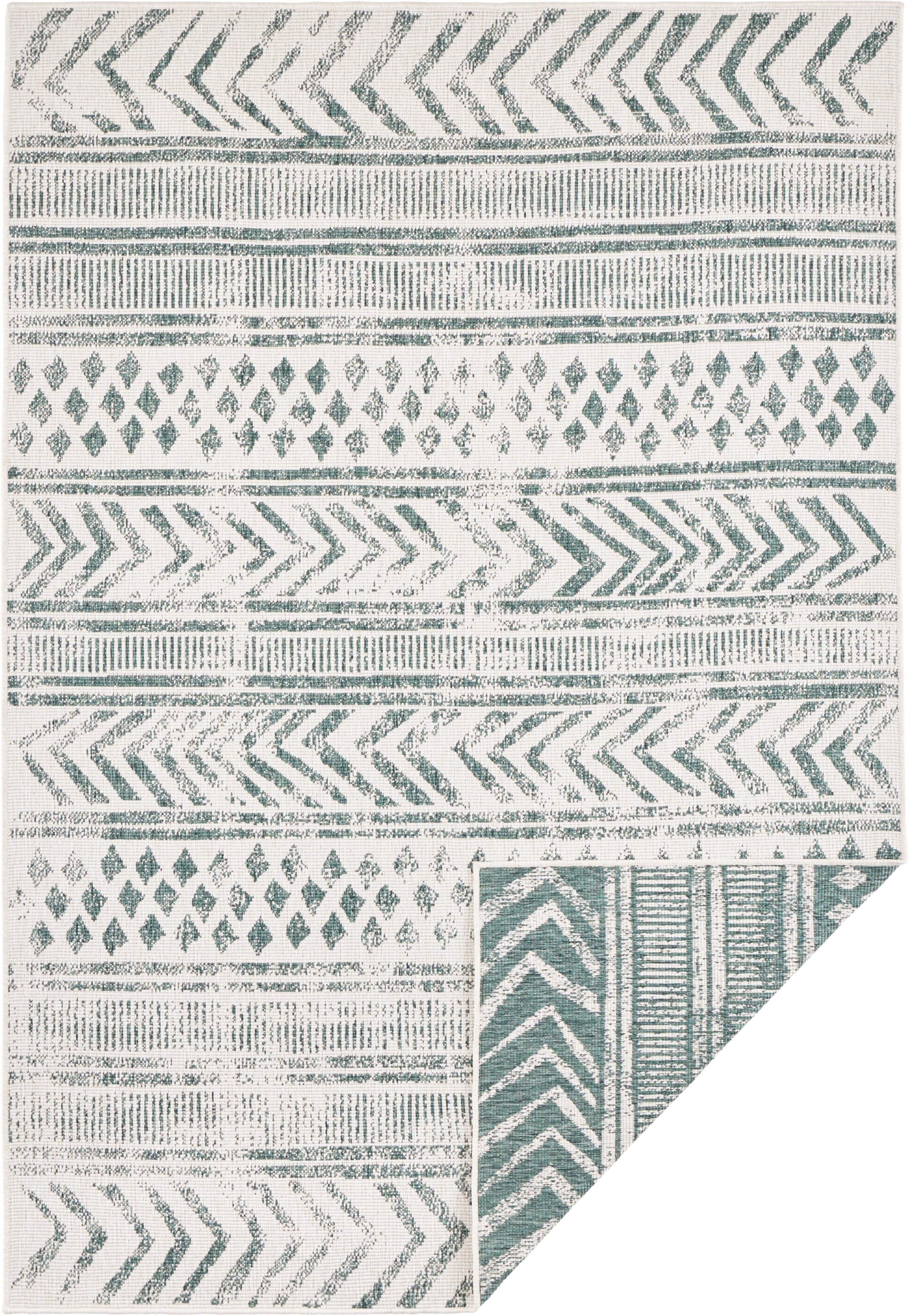 HANSE Home Vloerkleed BIRI tweezijdig te gebruiken kleed Binnen- en buitengebruik, weerbestendig, balkon, loper, woonkamer, waterbestendig, boho