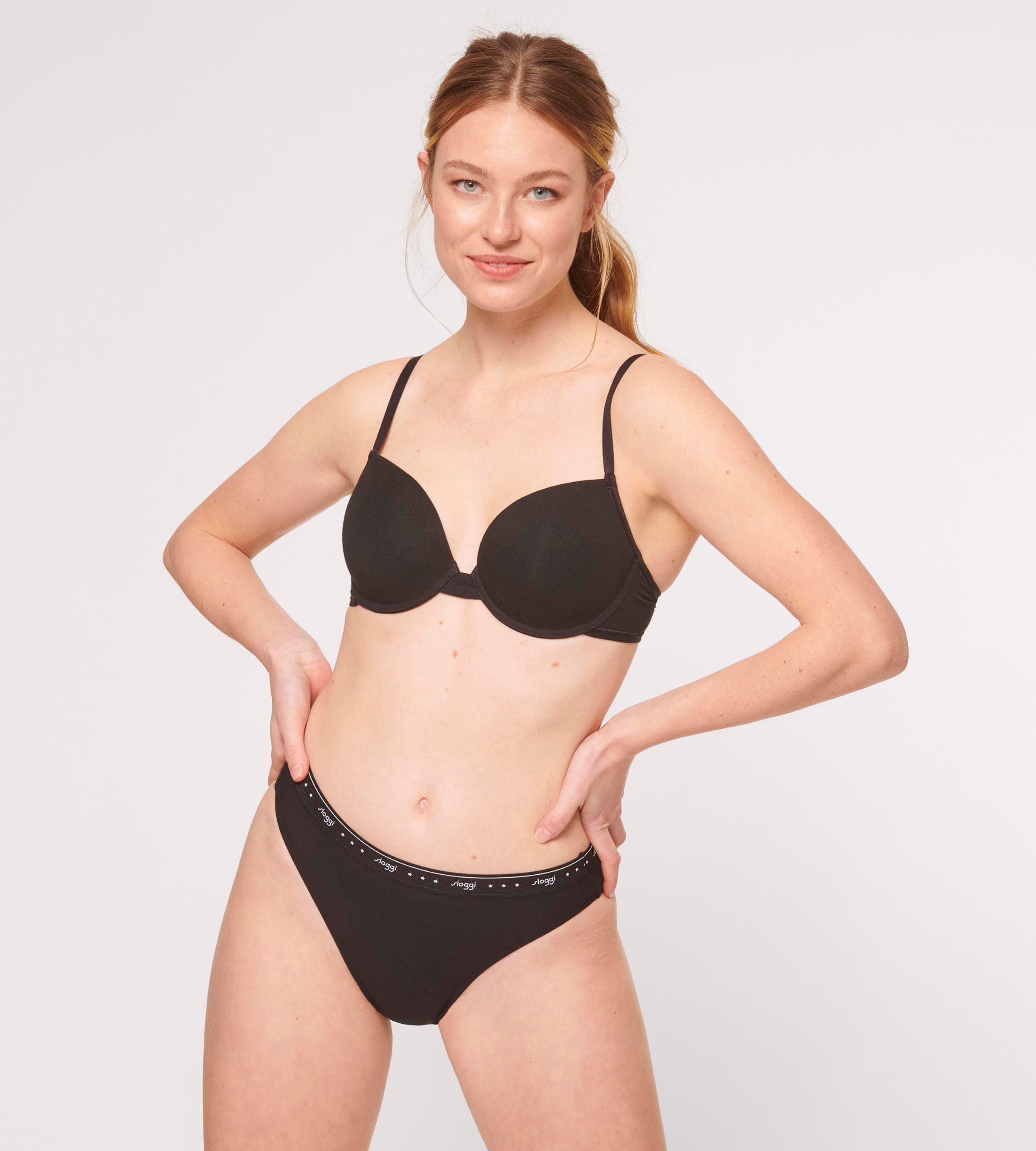 Sloggi Tai slip 24/7 100 Tai 3P elastische band met sloggi-logo-inscriptie (Set van 3)