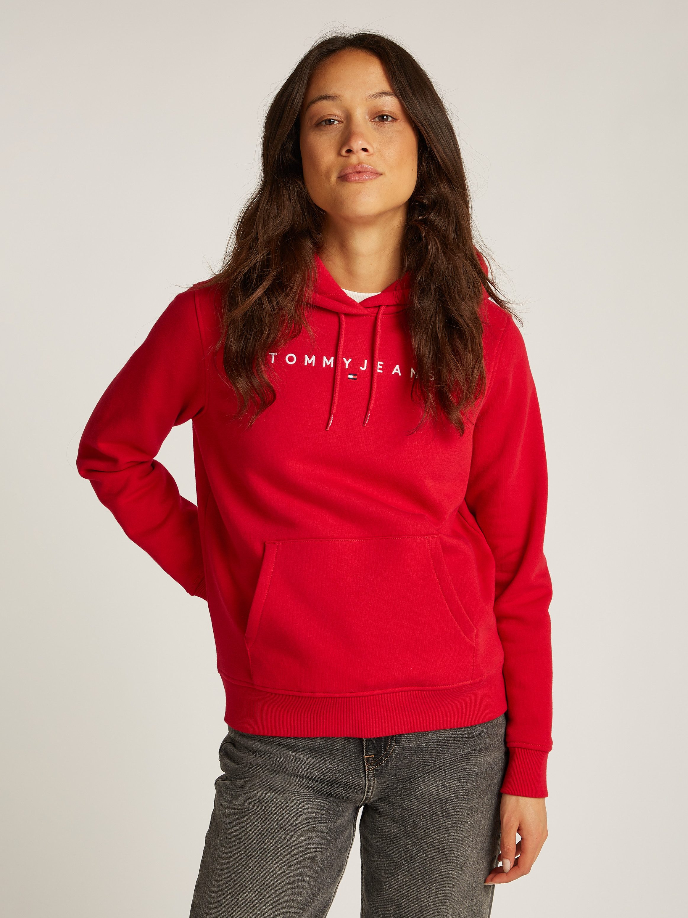 TOMMY JEANS Hoodie TJW REG LINEAR HOODIE met een logo-opschrift