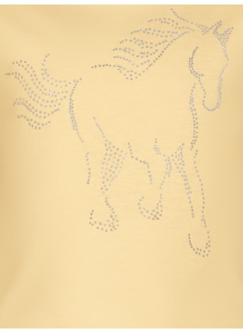 Trigema T-shirt TRIGEMA T-shirt met glinsterend paardprintmotief (1-delig)