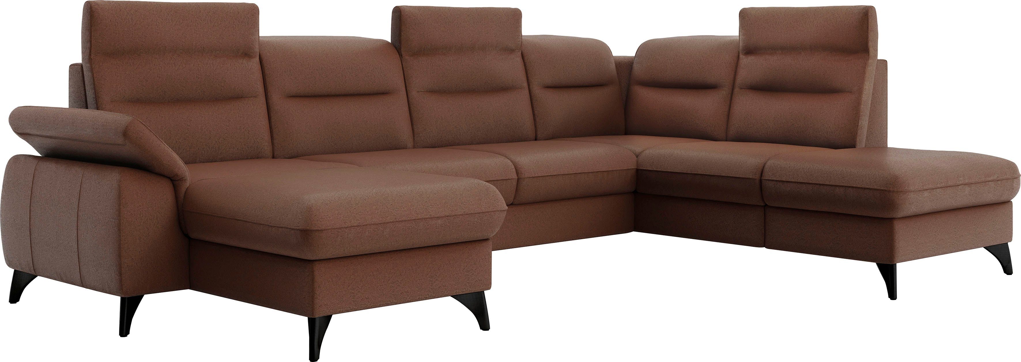 sit&more Zithoek Astoria U-vorm naar keuze met motorische relaxfunctie