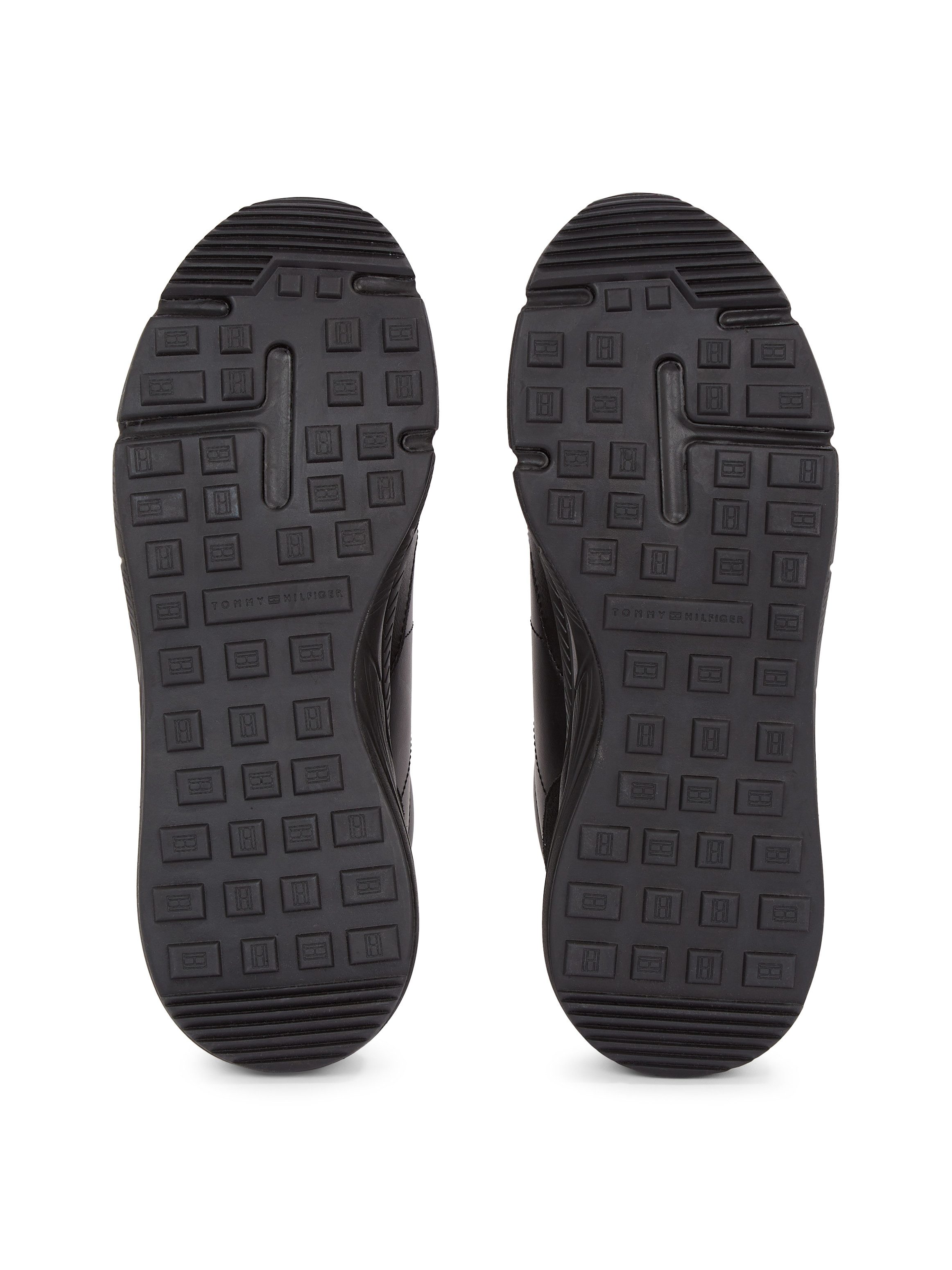 Tommy Hilfiger Sneakers met sleehak FASTON LTH MIX vrijetijdsschoen, veterschoen, lage schoen met gevoerde schacht