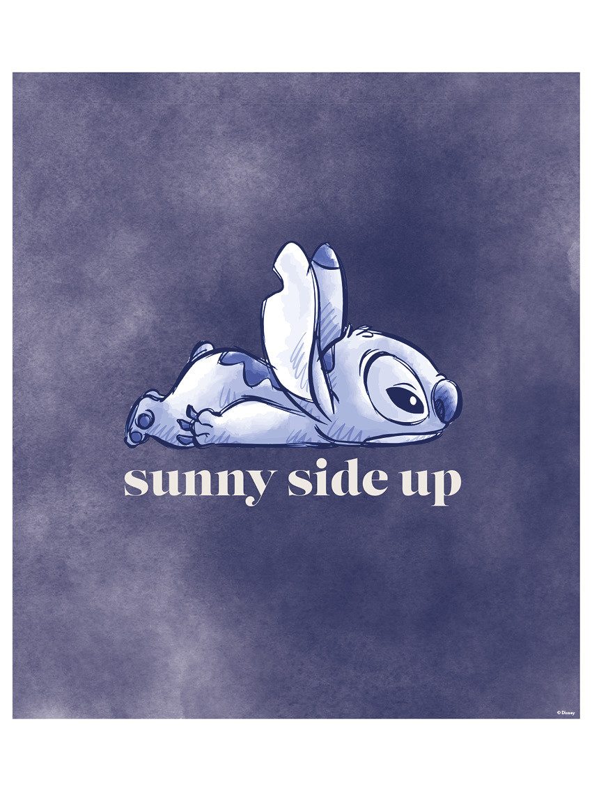 Komar Wanddecoratie Stitch Zonnige Kant Omhoog Wanddecoratie voor de kinderkamer - zonder lijst (1 stuk)