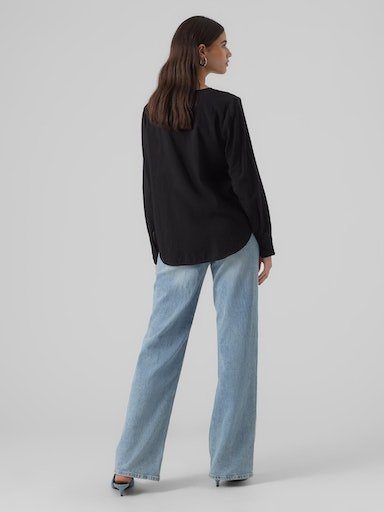 Vero Moda Blouse met lange mouwen VMLENA LS PLEAT TOP WVN NOOS