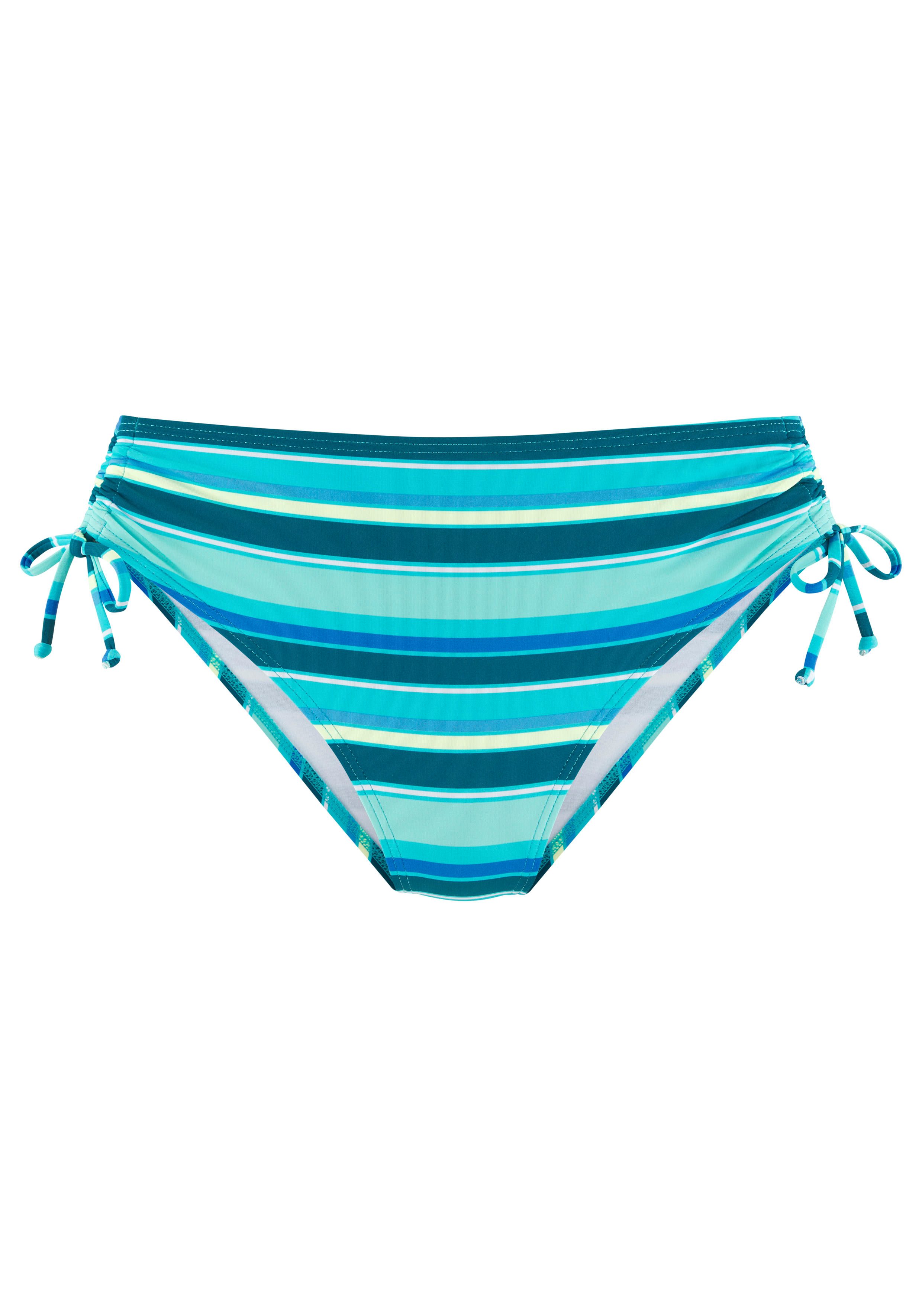 s.Oliver RED LABEL Beachwear Bikinibroekje zij-reguleerbaar en met trendy streepdesign