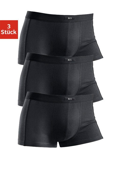 H.I.S Hipster strak zittende boxershorts van katoenmix (set, 3 stuks)