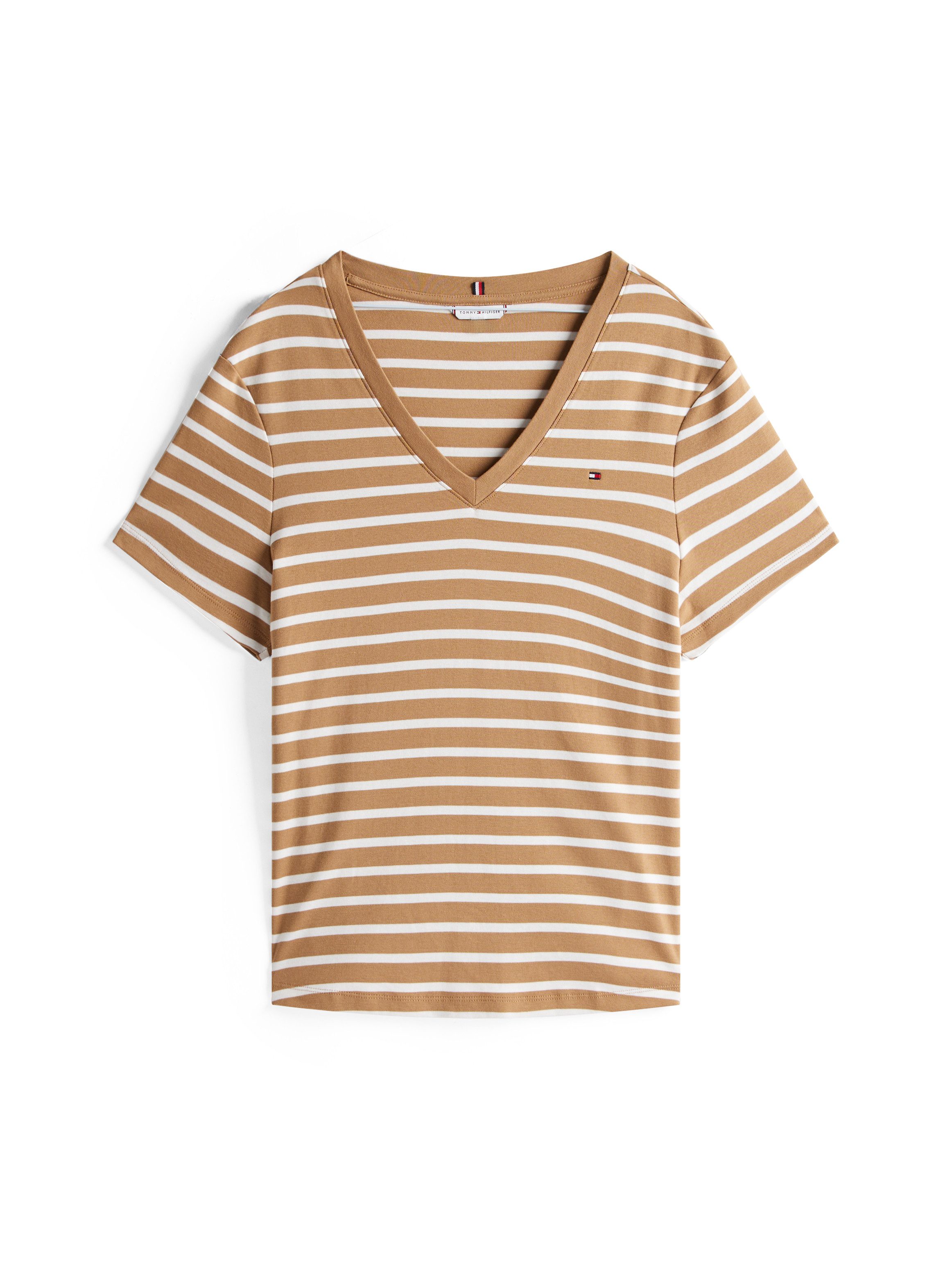 Tommy Hilfiger Curve Shirt met V-hals CRV SLIM CODY V-NK SS