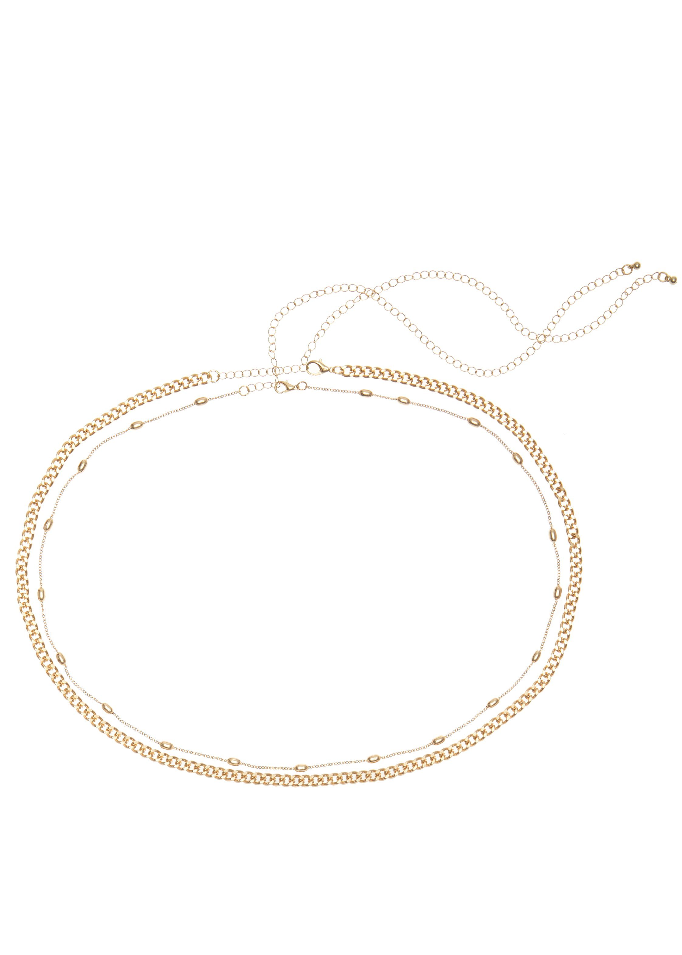 Lascana Buikketting set in 2-delige set, tailleketting, gelaagde lichaamsketting, strandaccessoire