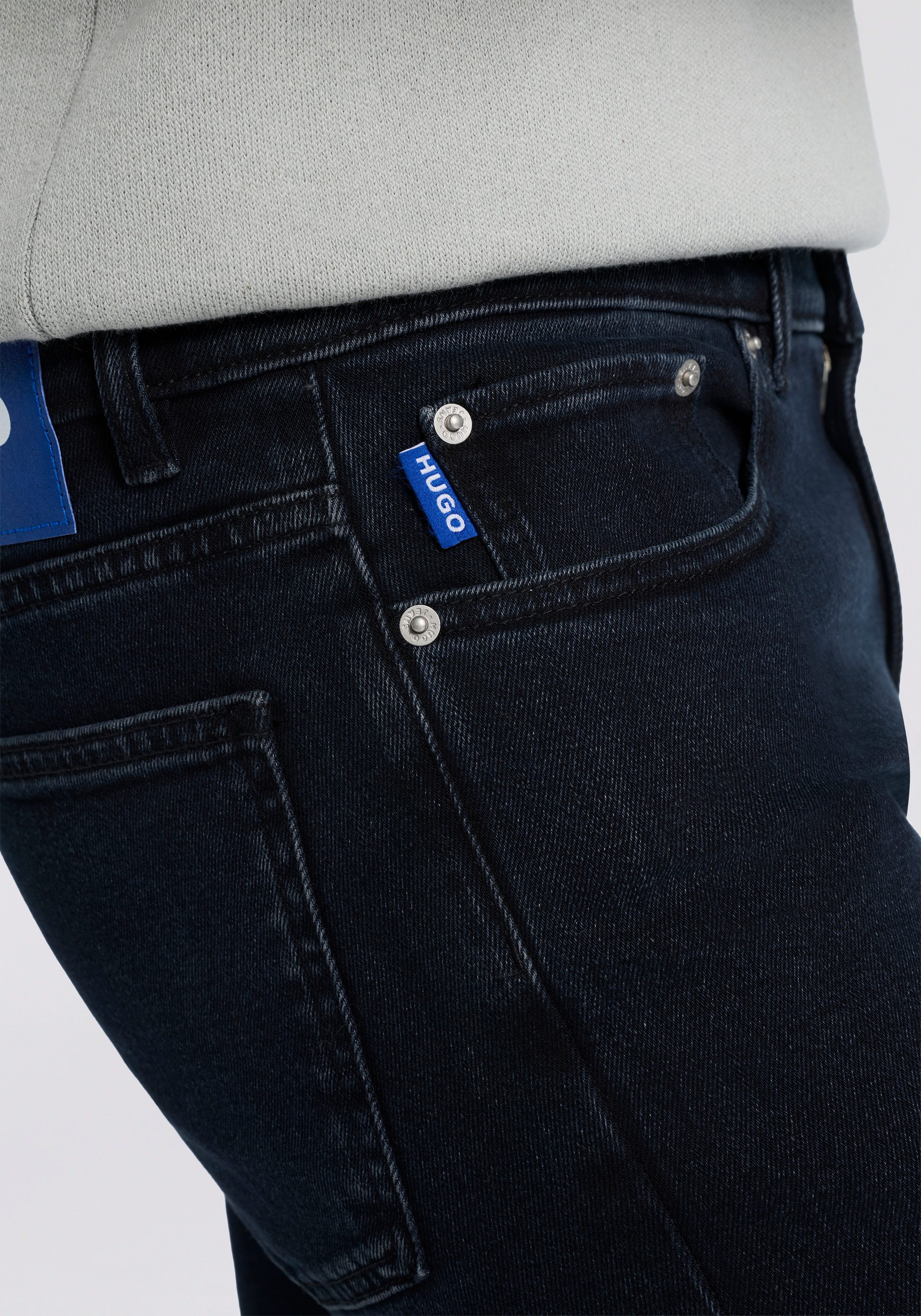 HUGO Blue Slim fit jeans Zane extra slim fit