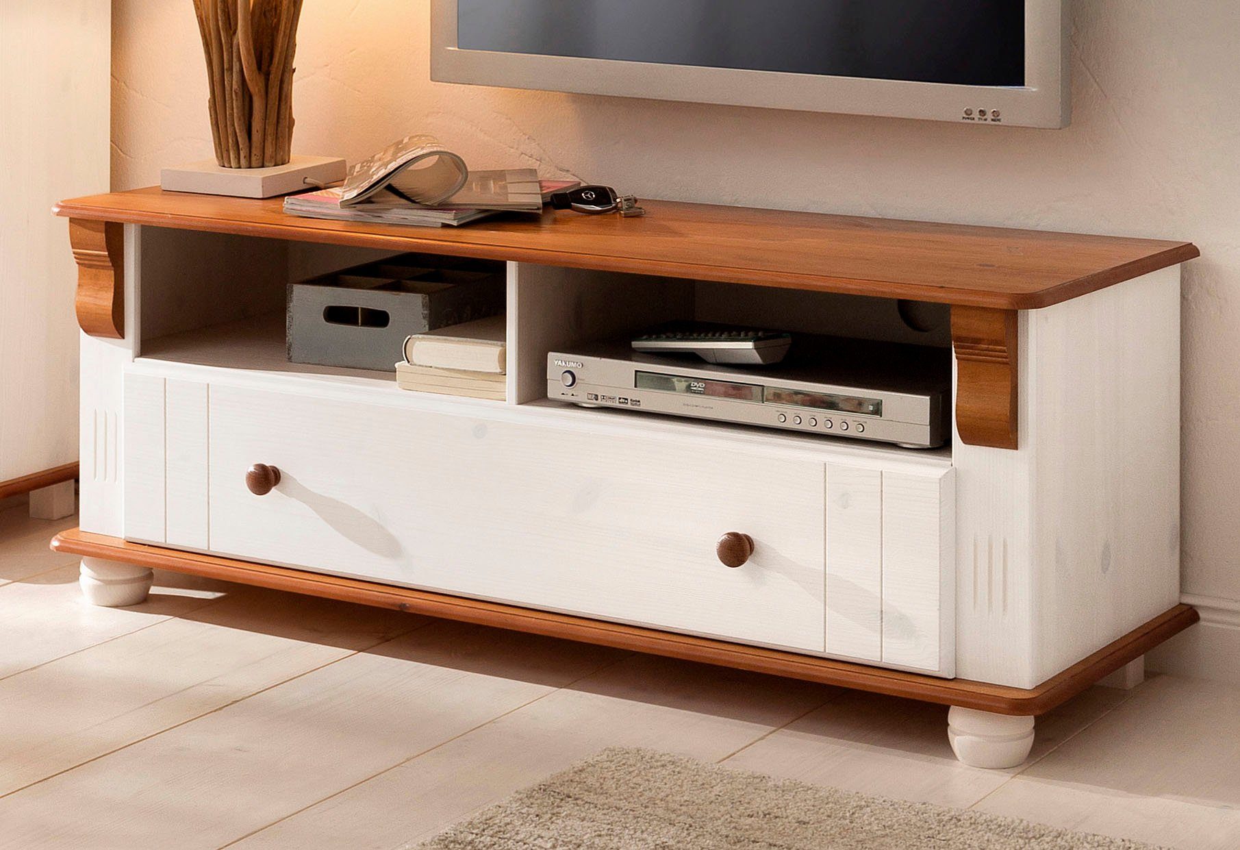 Home affaire Tv-meubel ADELE Breedte 120 cm, met lade, van massief grenen, FSC®